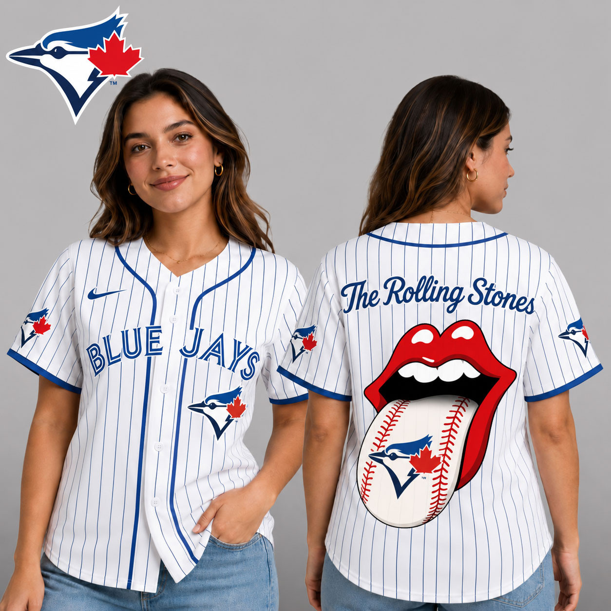 Toronto Blue Jays | Premium MLB The Rolling Stones Jersey Shirt TD