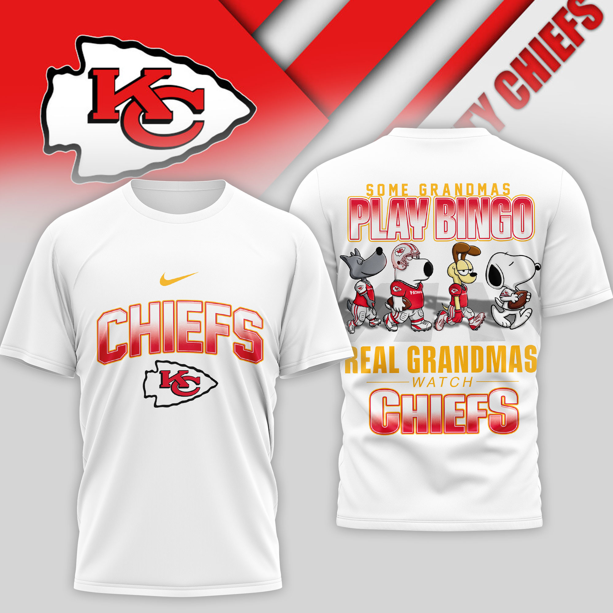 Kansas City Chiefs | Premium NFL Prime Time 3D Shirt NTH1