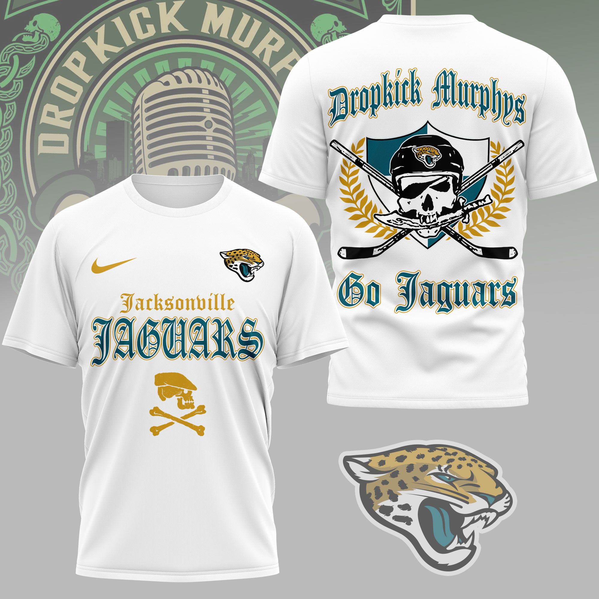 Jacksonville Jaguars | Premium NFL Dropkick Murphys Fan 3D Shirt NY