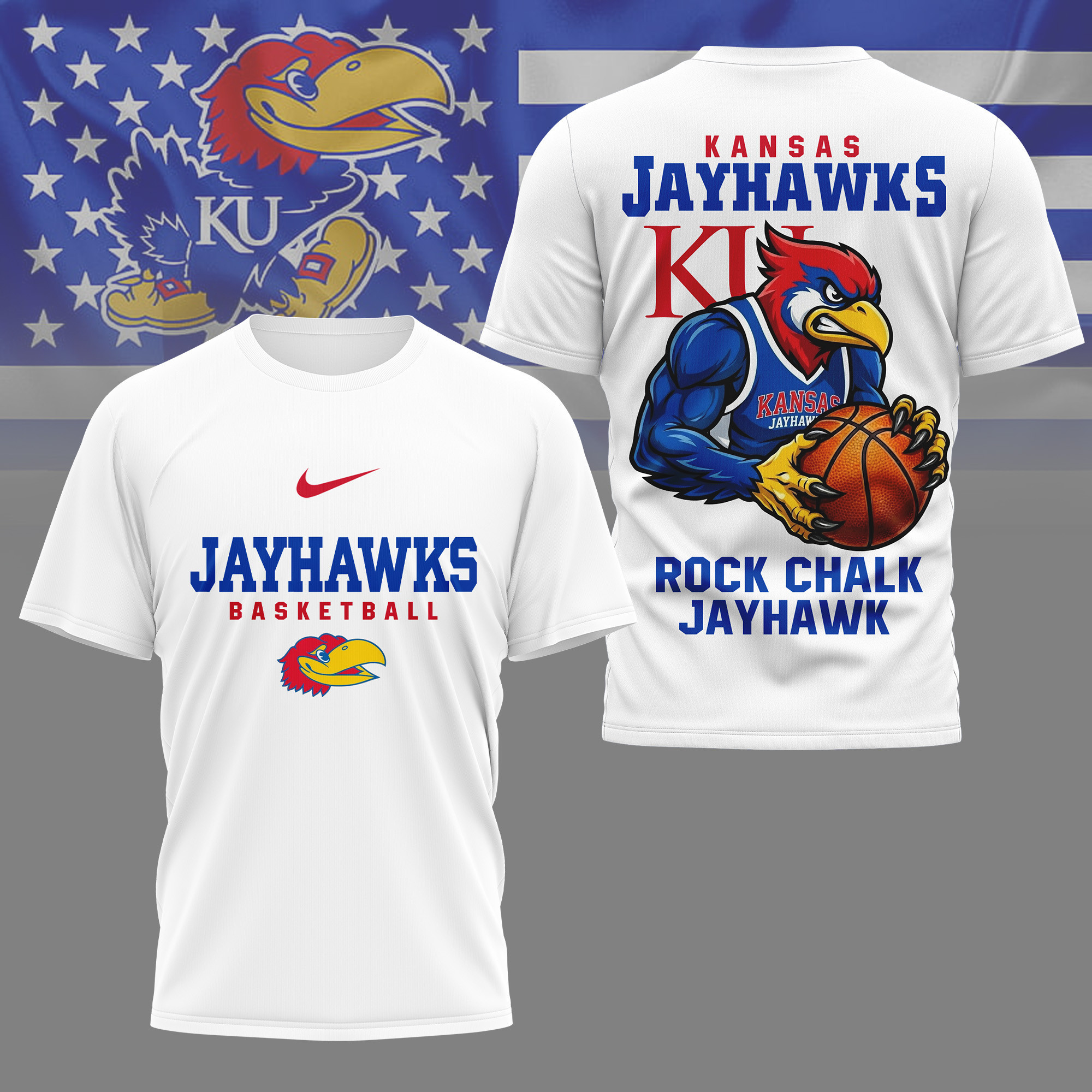 Kansas Jayhawks | Premium NCAA GameDay Basketball 3D Shirt NY