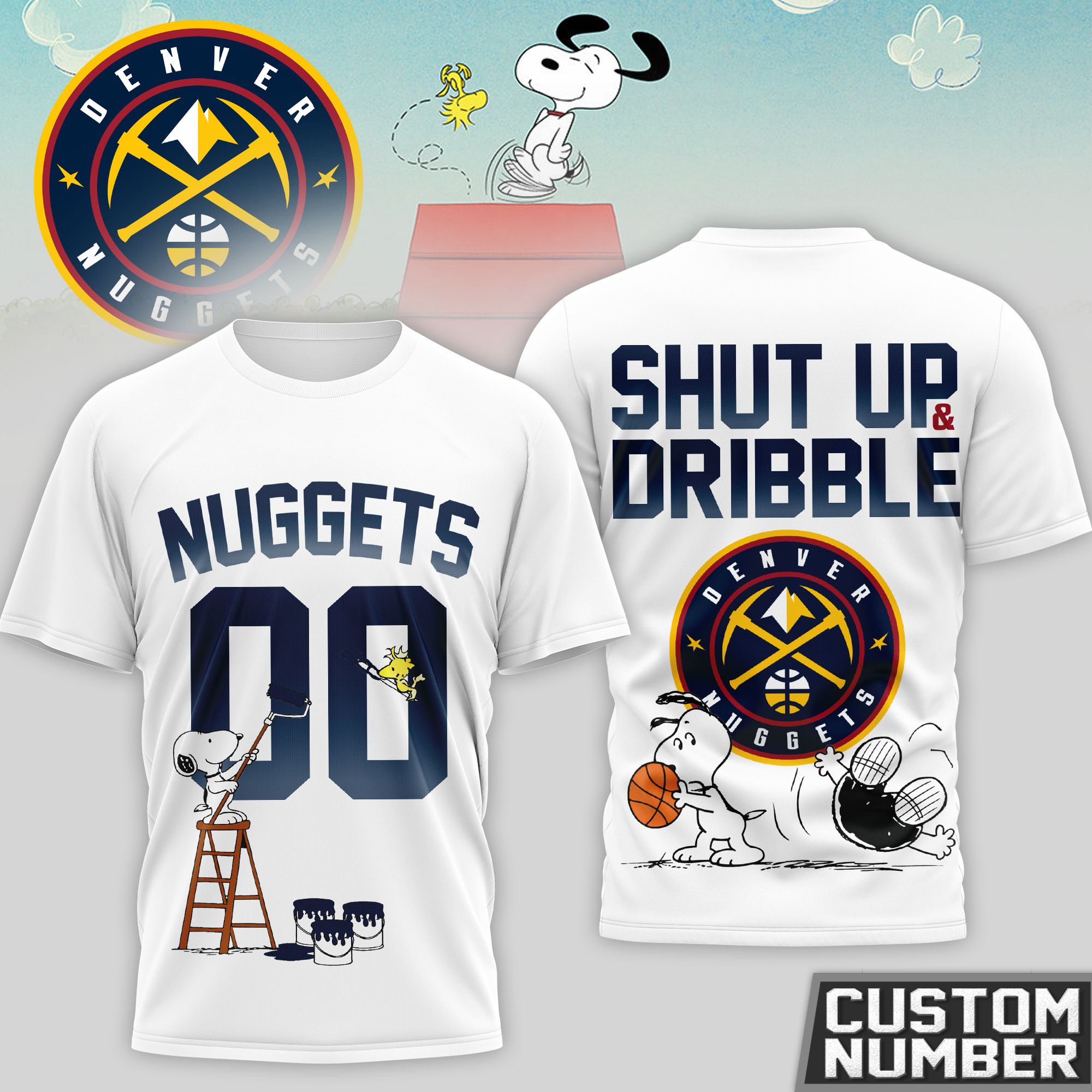 Denver Nuggets | Premium NBA Snoopy 3D Shirt HY