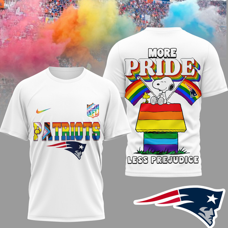 New England Patriots | Premium NFL Snoopy Pride Month 3D T-Shirt HY