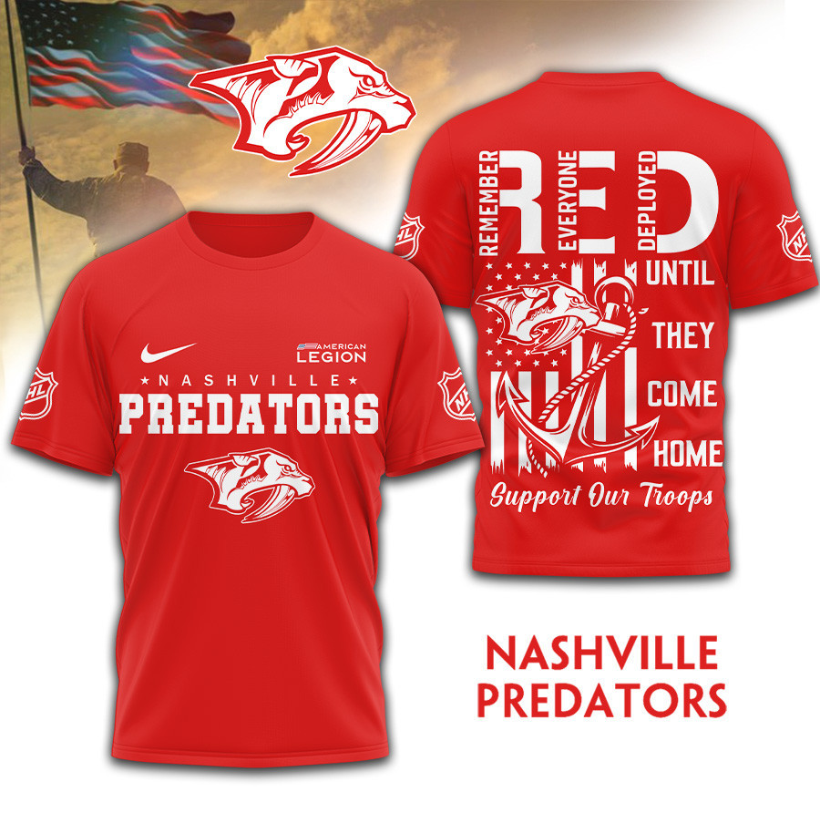 Nashville Predators | Premium NHL Red Friday Shirt TD