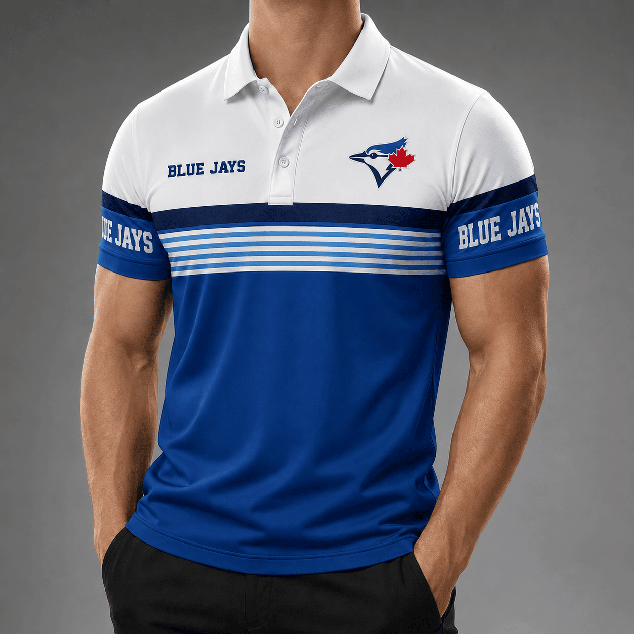 Toronto Blue Jays | Premium MLB Personalized Men's Polo Shirt