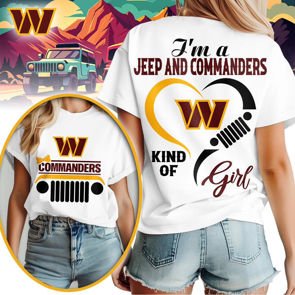 Washington Commanders | Premium NFL Jeep Girl Women's Shirt TD