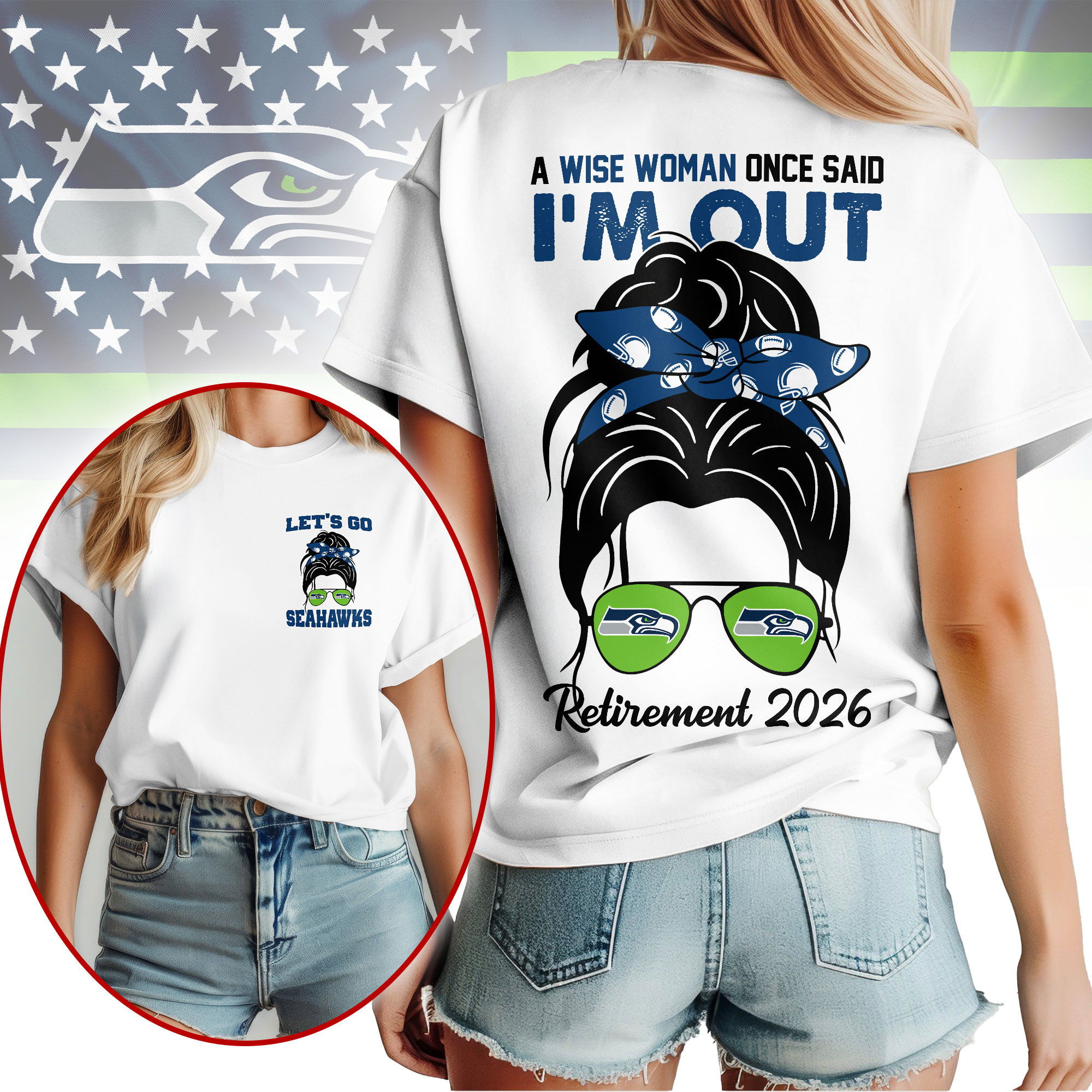 Seattle Seahawks | Premium NFL Retirement 2026 Spirit 3D T-Shirt NTH1