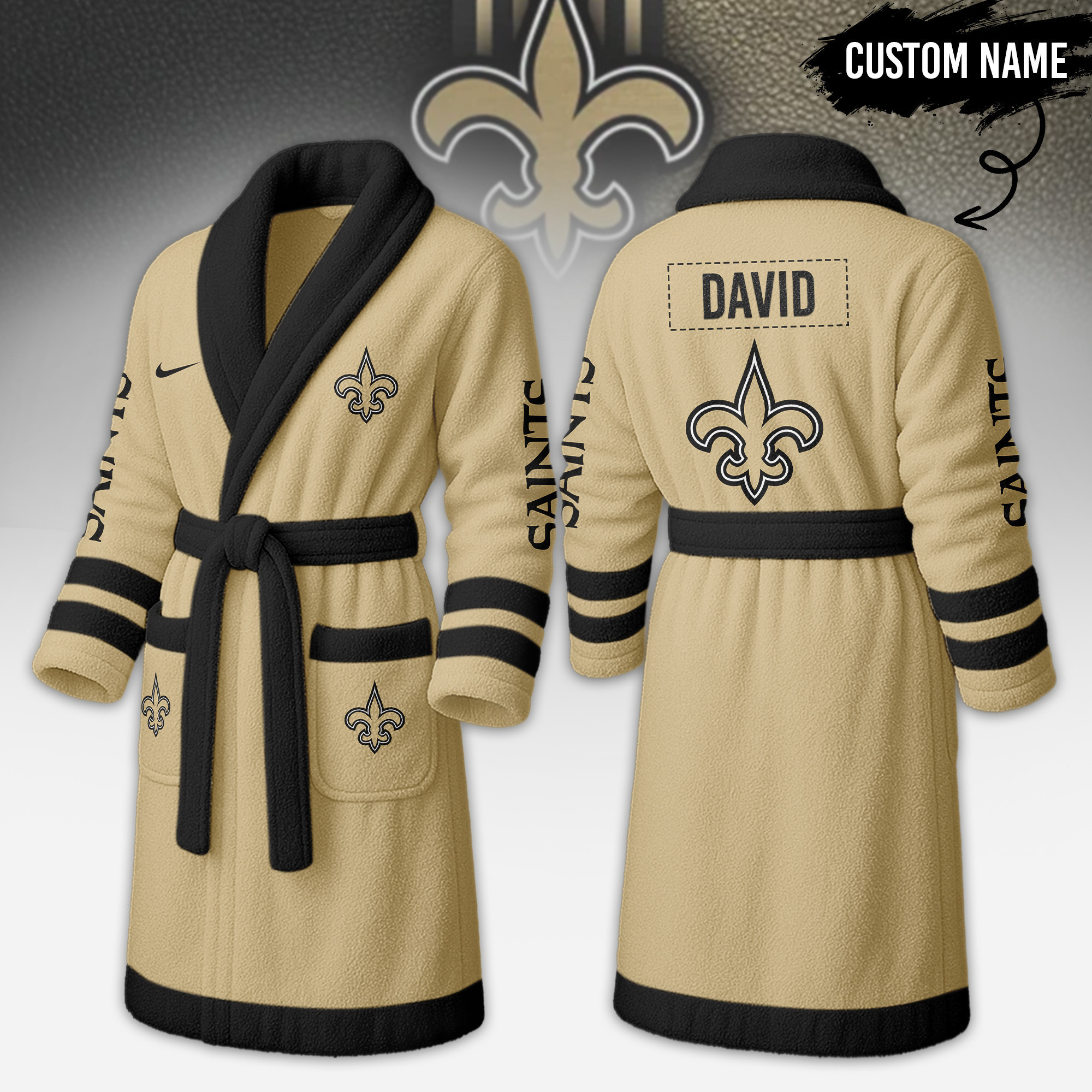 New Orleans Saints | Premium NFL Fleece Bathrobe TD
