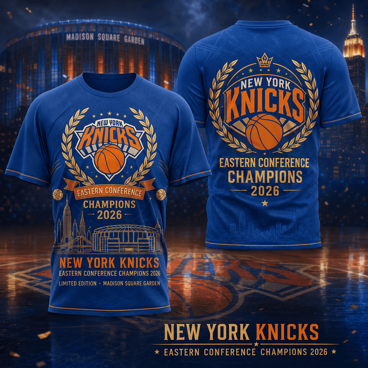 New York Knicks | Premium NBA Eastern Conference 2026 3D Shirt TD
