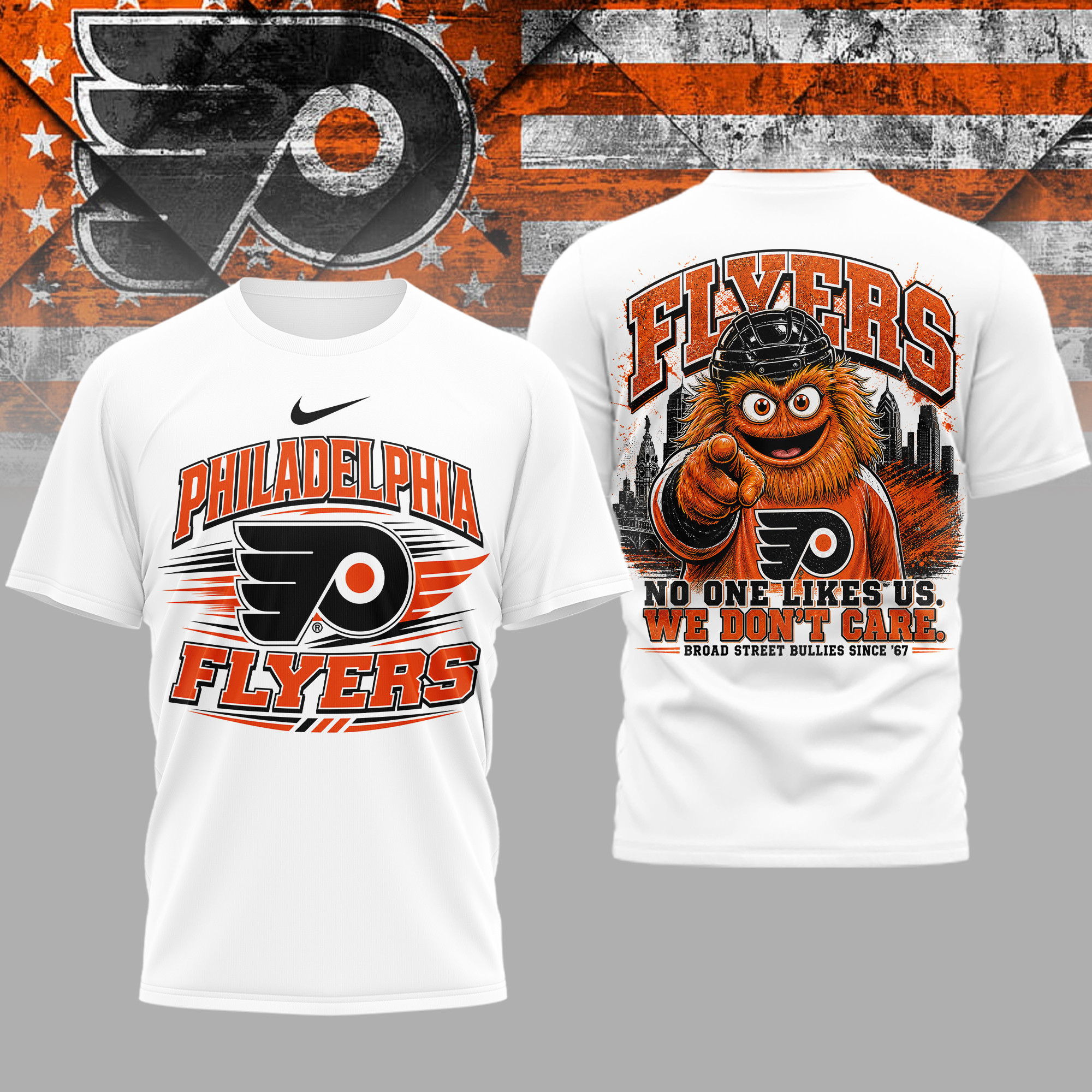 Philadelphia Flyers | Premium NHL No One Likes Us 3D T-Shirt TD