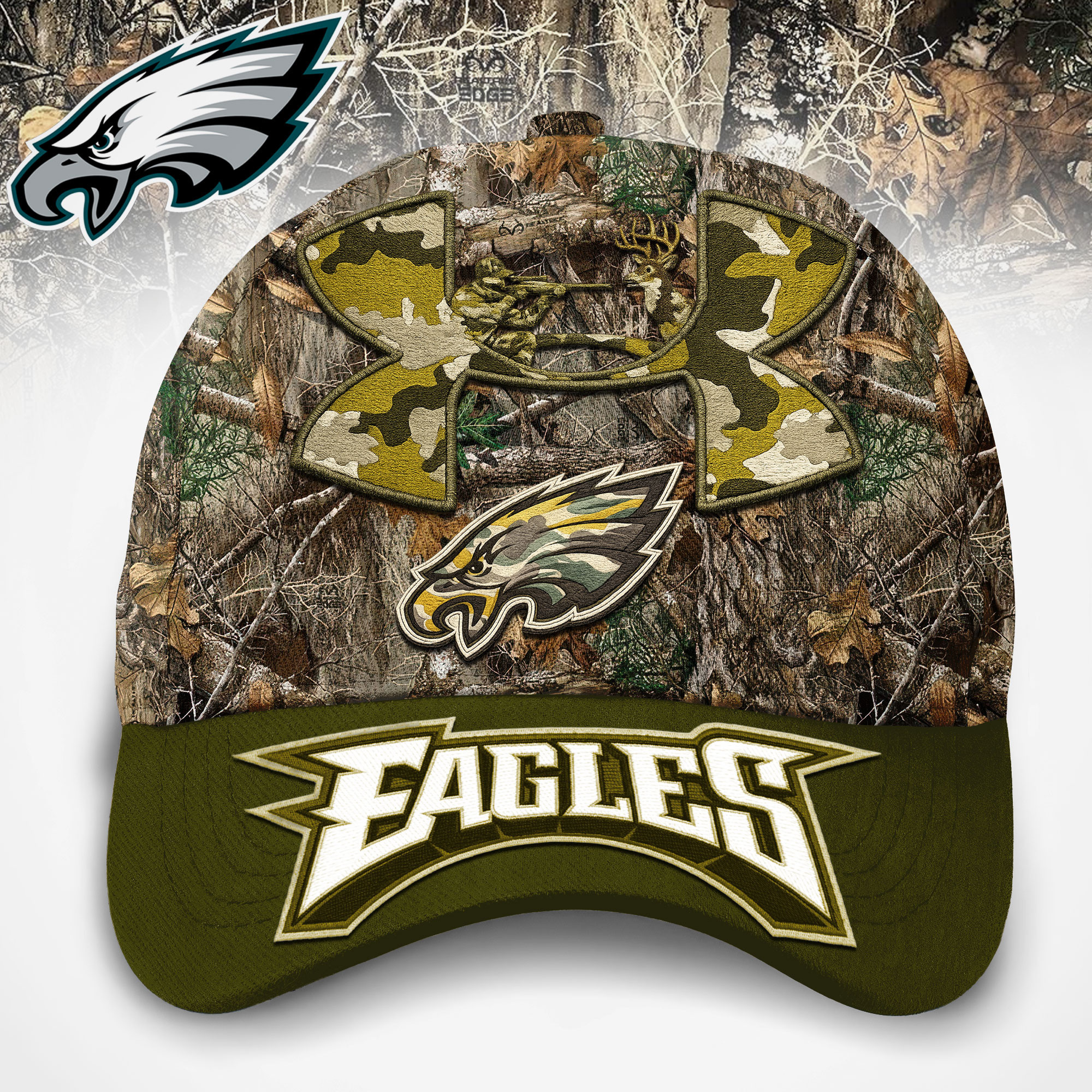 Philadelphia Eagles | Premium NFL Hunting Under Armour Classic Cap TD