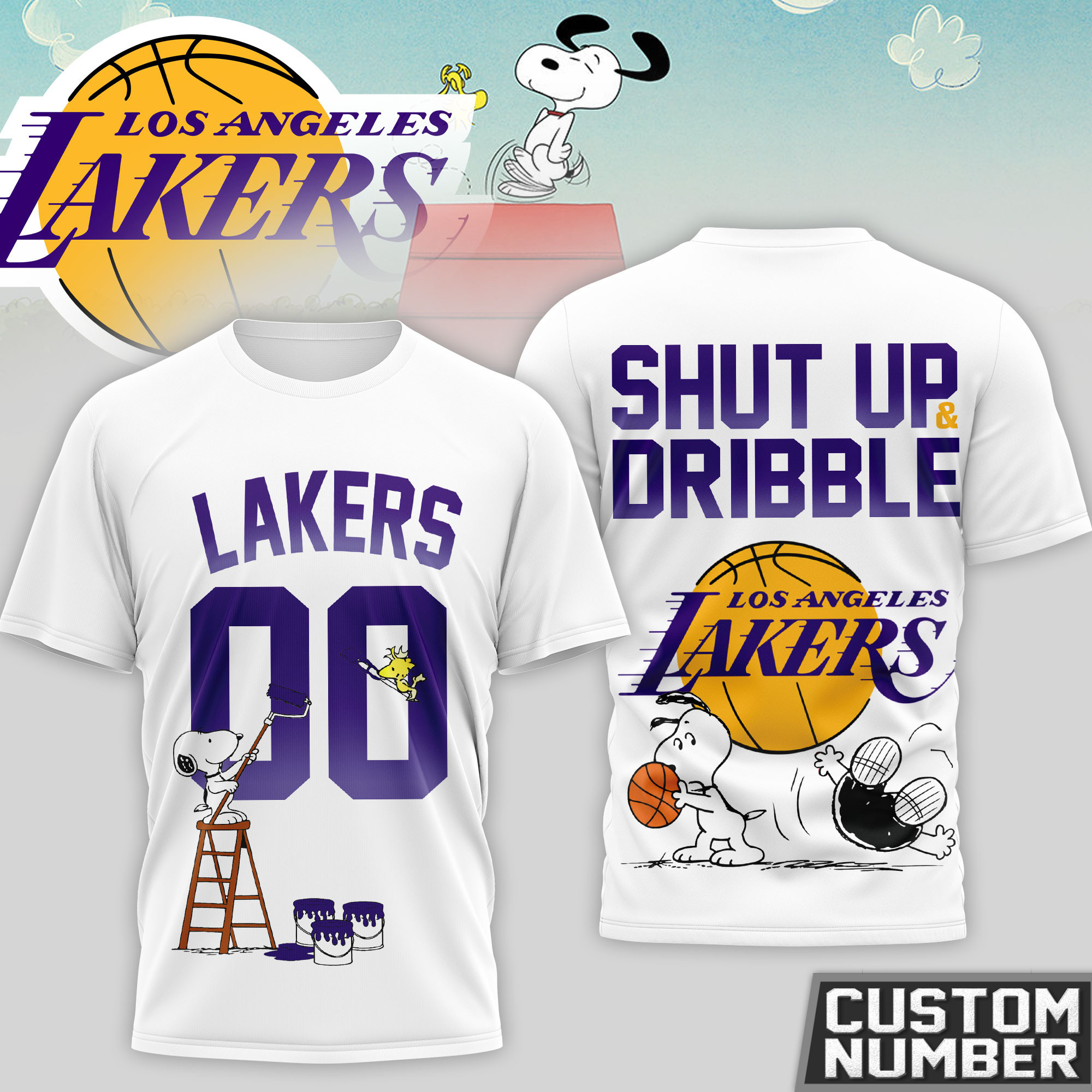 Los Angeles Lakers | Premium NBA Snoopy 3D Shirt HY