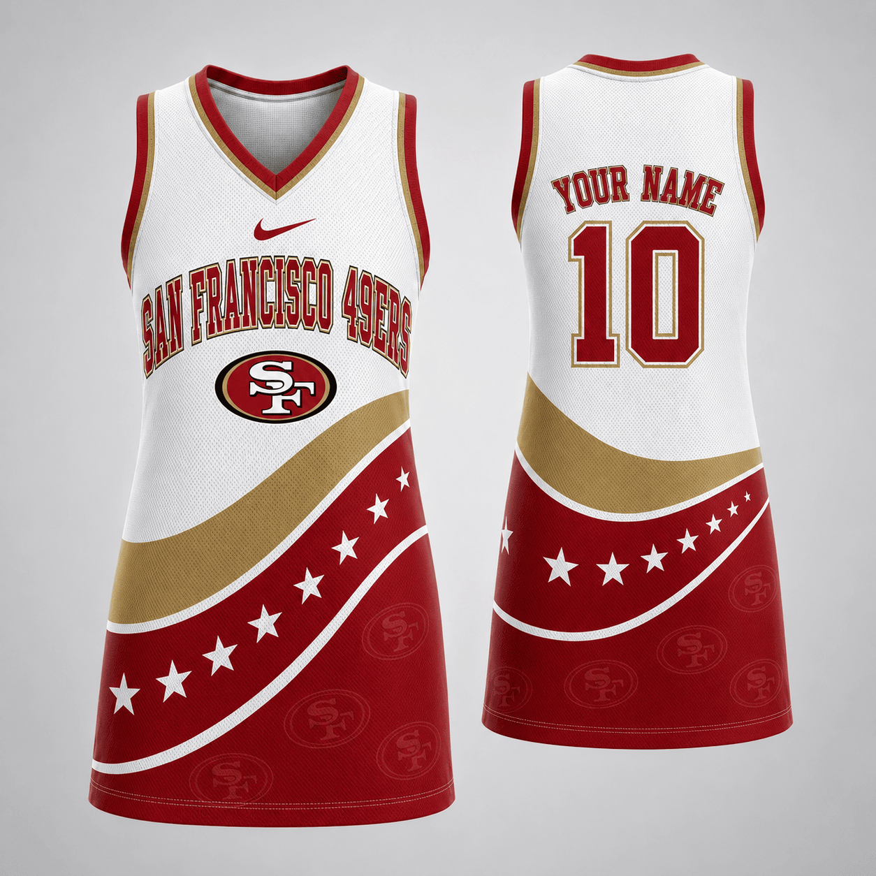 San Francisco 49ers | Premium NFL Bold Team Pride Women Jersey Dress TD
