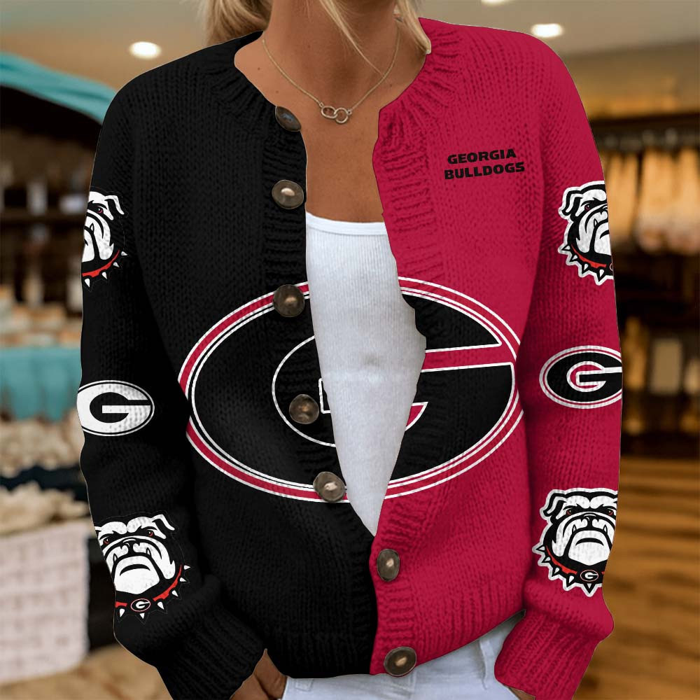 Georgia Bulldogs | Premium NCAA Cozy Split Knit Cardigan x Game Day Edition MM