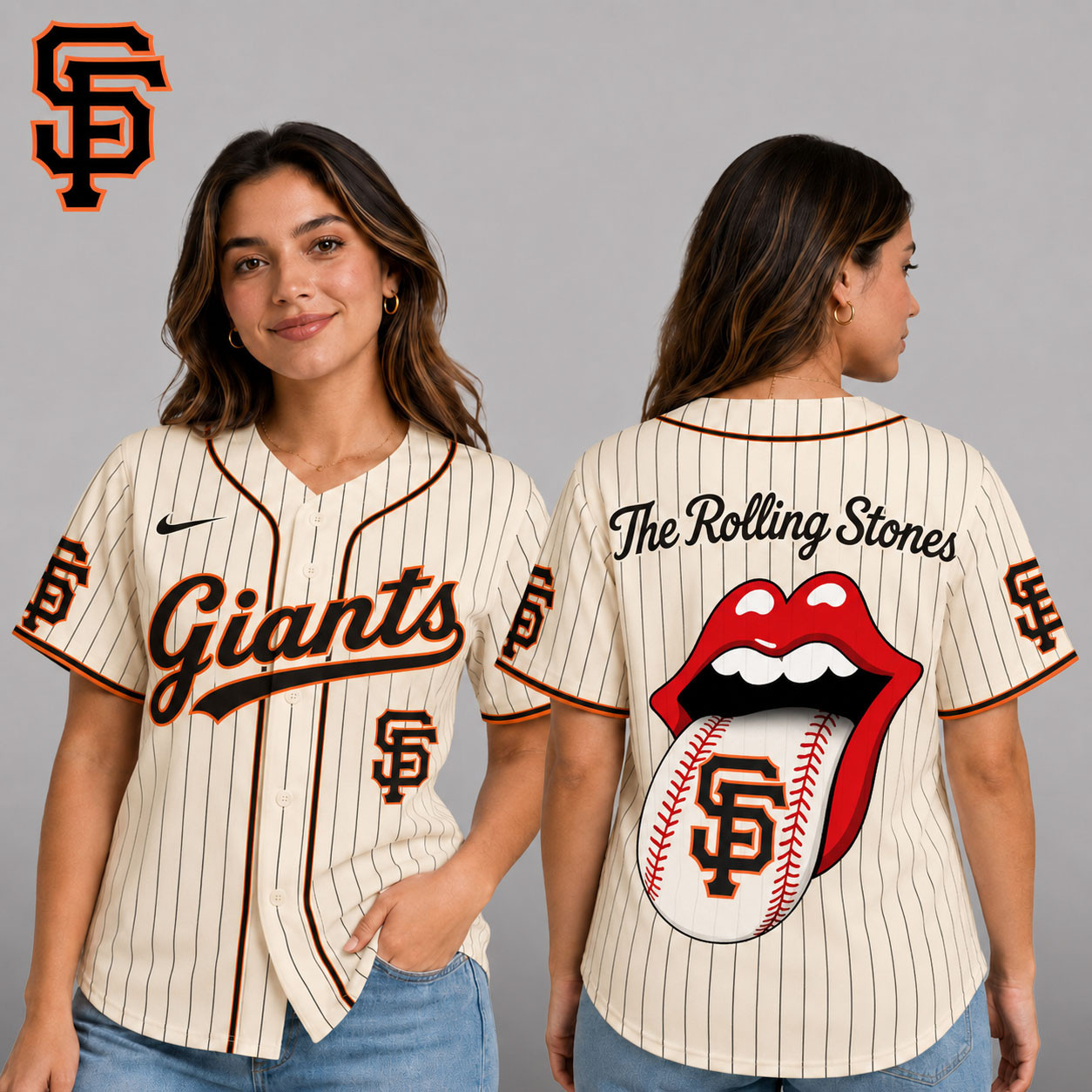 San Francisco Giants | Premium MLB The Rolling Stones Jersey Shirt TD