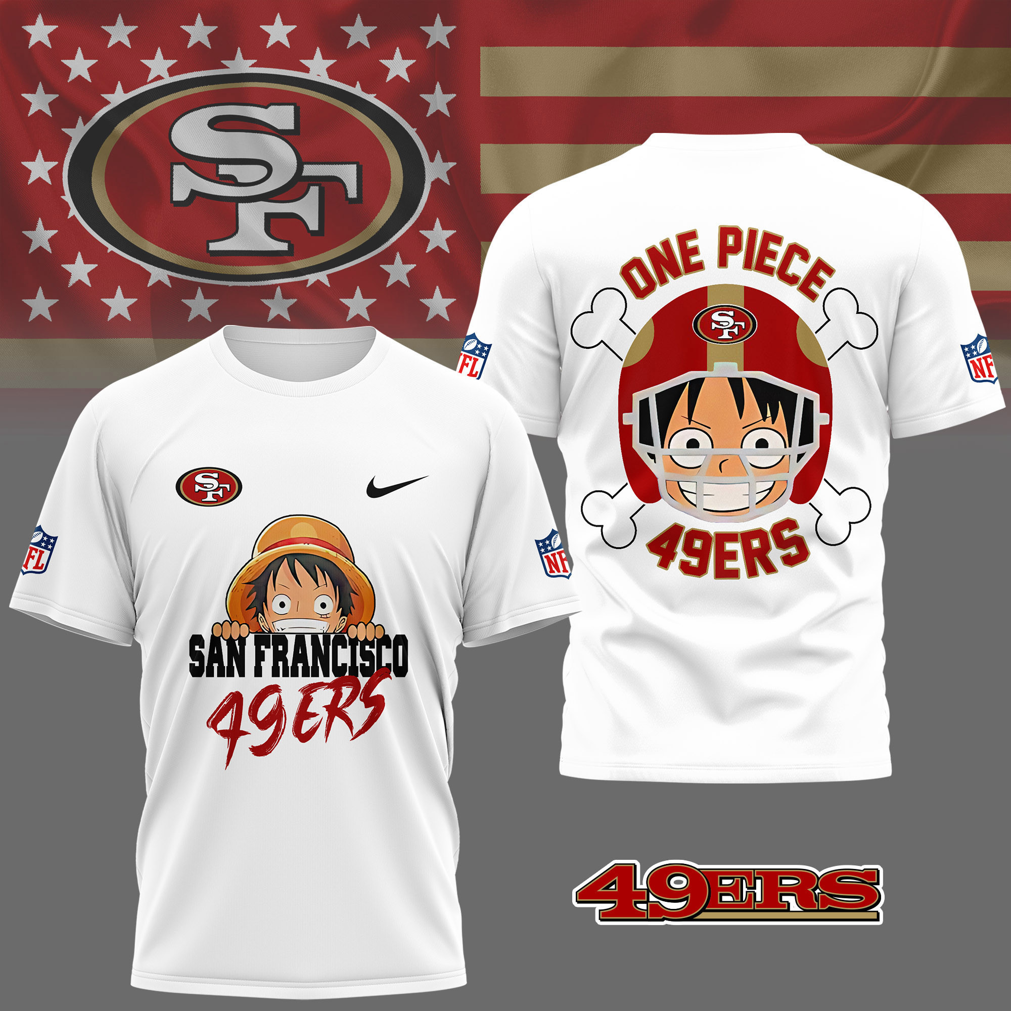 San Francisco 49ers | Premium NFL One Piece Fan 3D Shirt NY