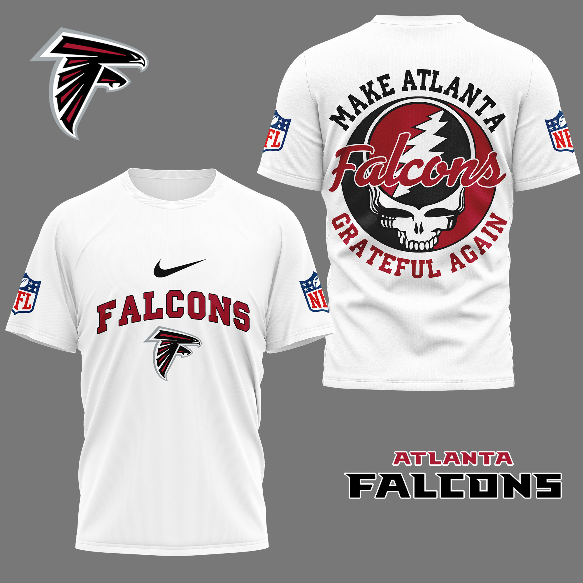 Atlanta Falcons | Premium NFL Grateful Game Day 3D Shirt NY