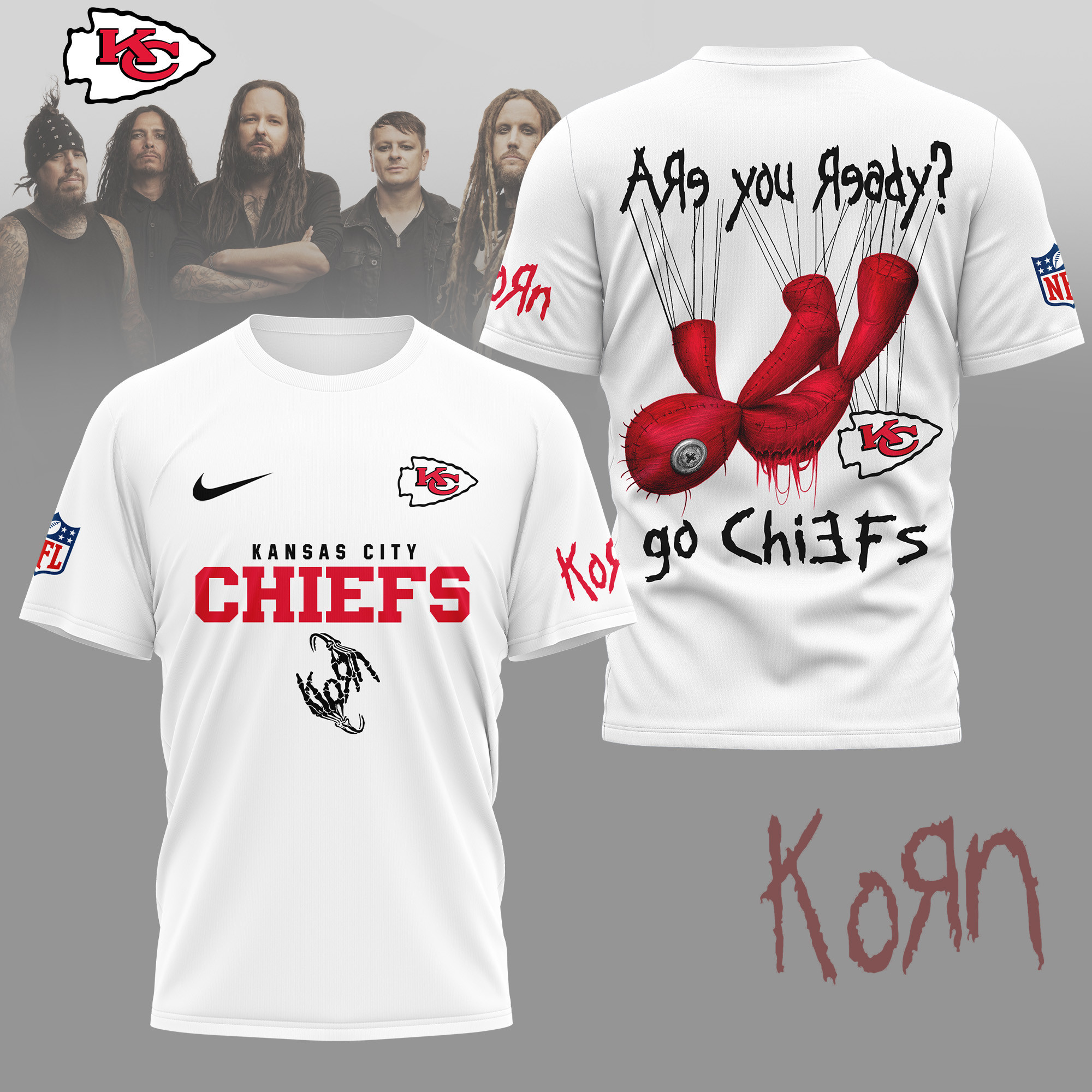 Kansas City Chiefs | Premium NFL Korn Fan Shirt NY