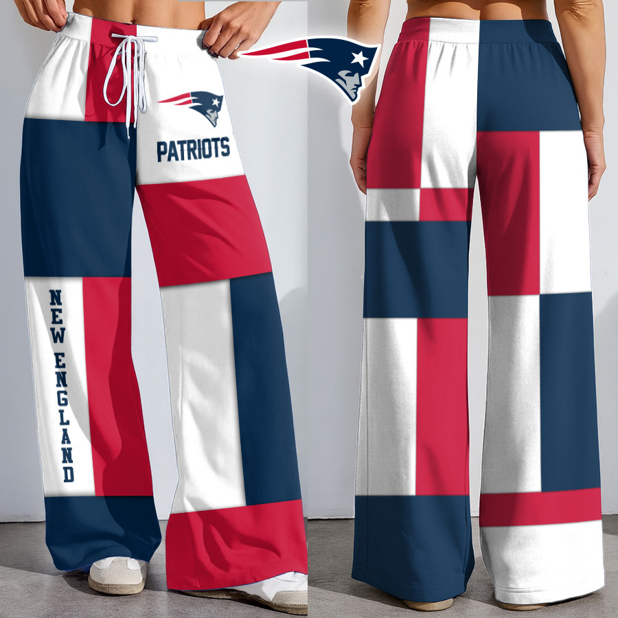 New England Patriots | Premium NFL Color Block Football High-Stretch Casual Pants HI