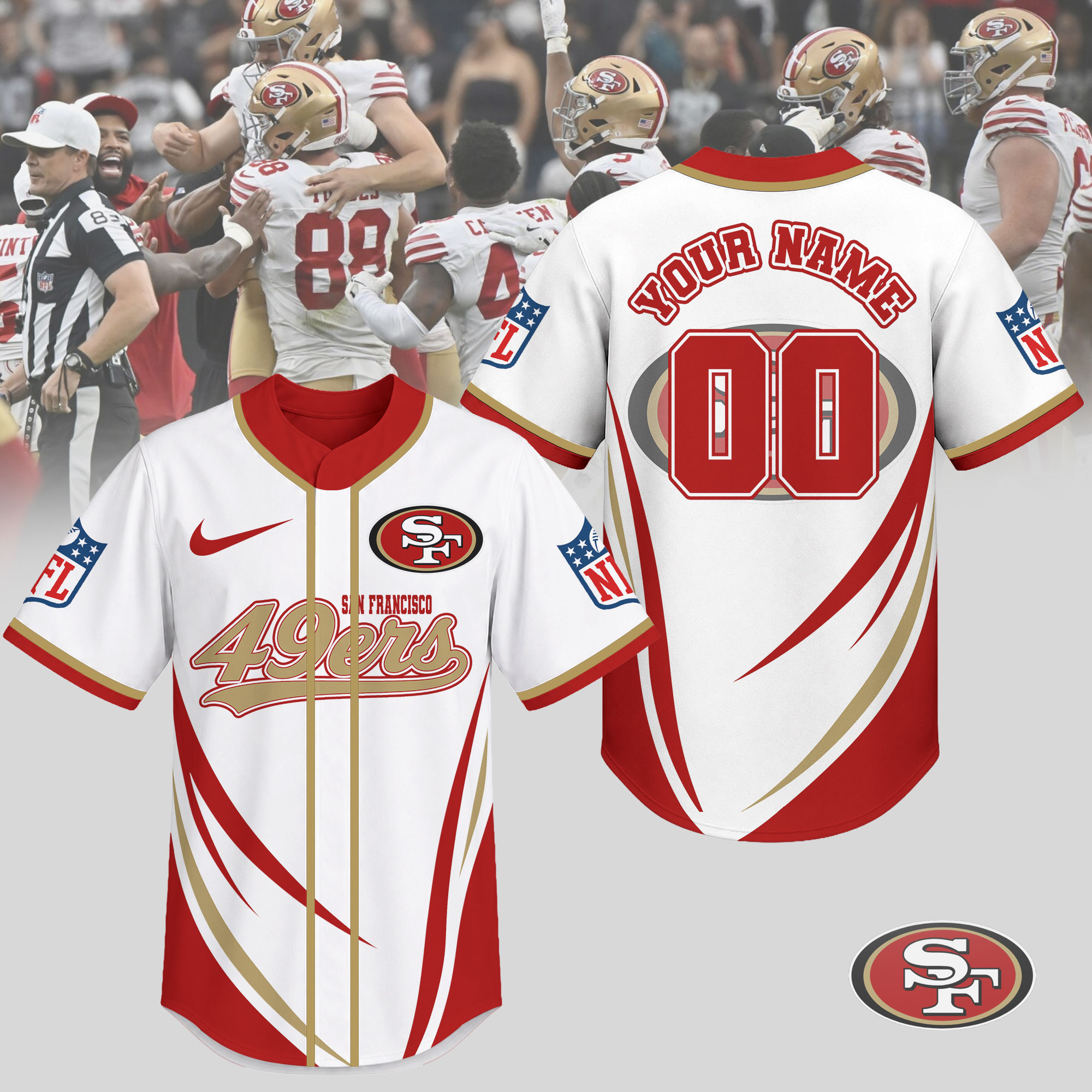 San Francisco 49ers | Premium NFL Game Day Ready Jersey NTH1