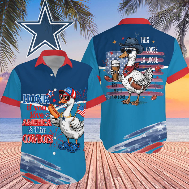 Dallas Cowboys | Premium NFL Goose Hawaiian Shirt HY