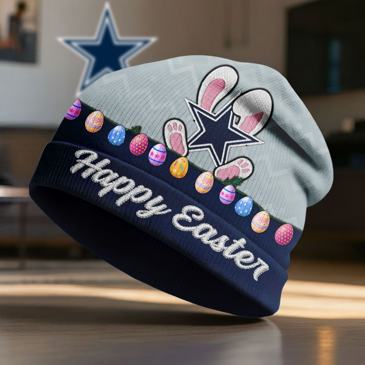Dallas Cowboys | Premium NFL Happy Easter Beanie Hat NY