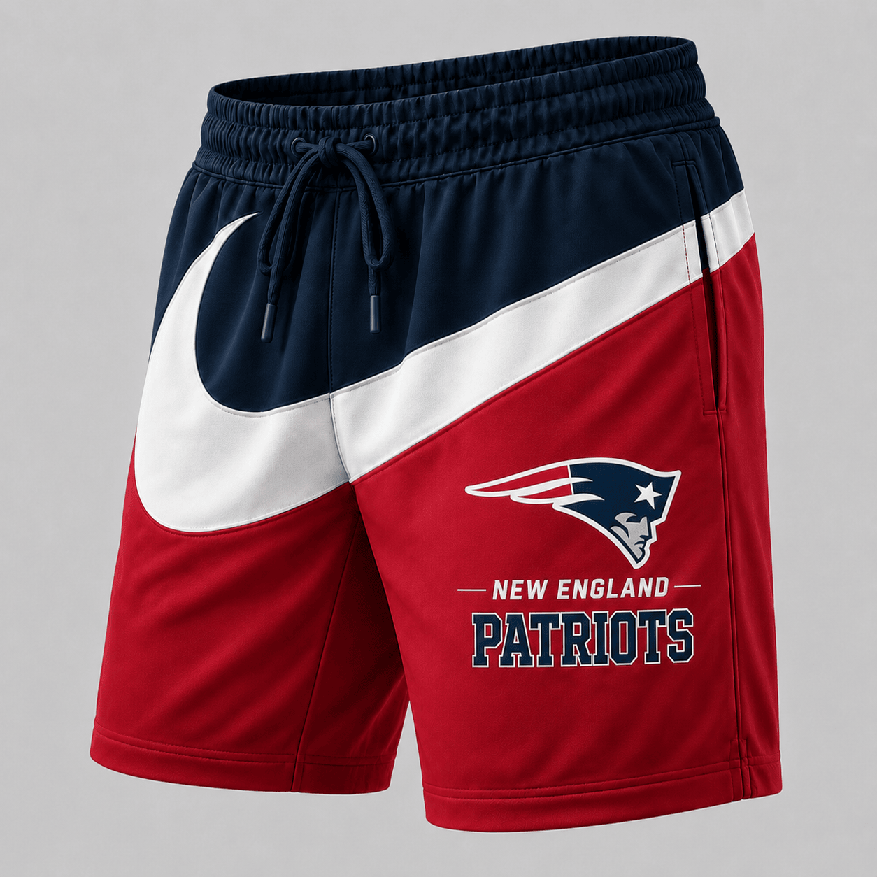 New England Patriots | Premium NFL Swoosh Sports Shorts for Loyal Fans TD