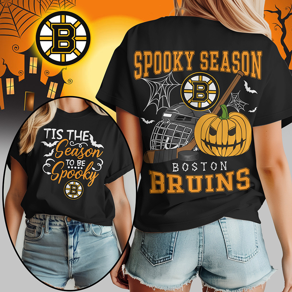Boston Bruins | Premium NHL Spooky Season Women's Shirt TD