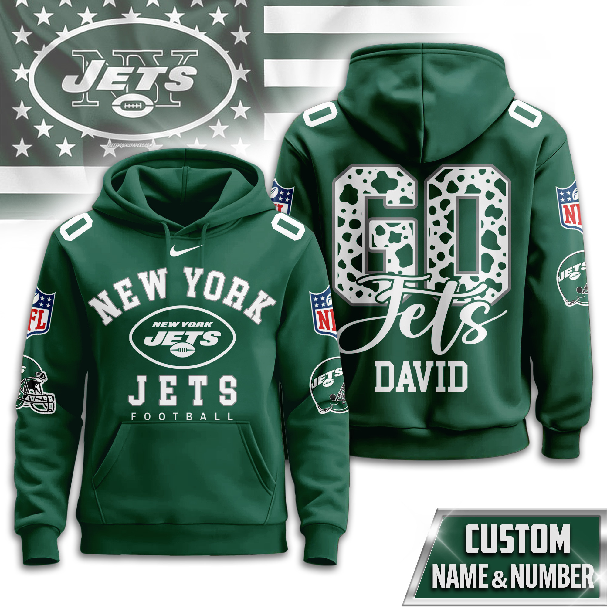 New York Jets | Premium NFL Custom Game Day Hoodie TD
