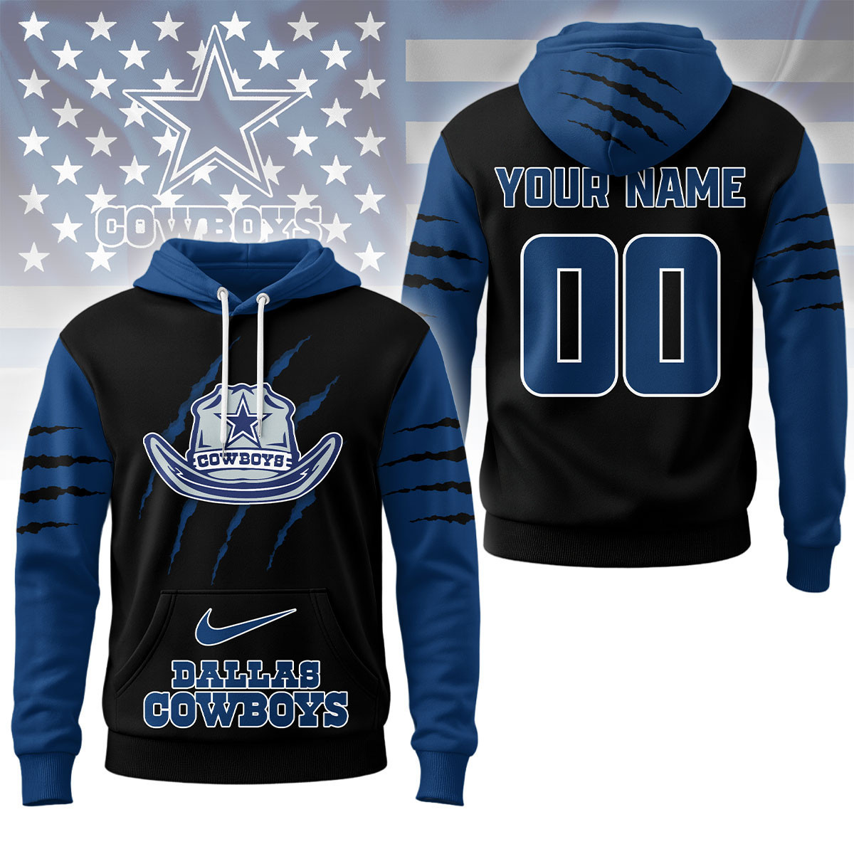 Dallas Cowboys | Premium NFL Fan Pride Claw Hoodie NY