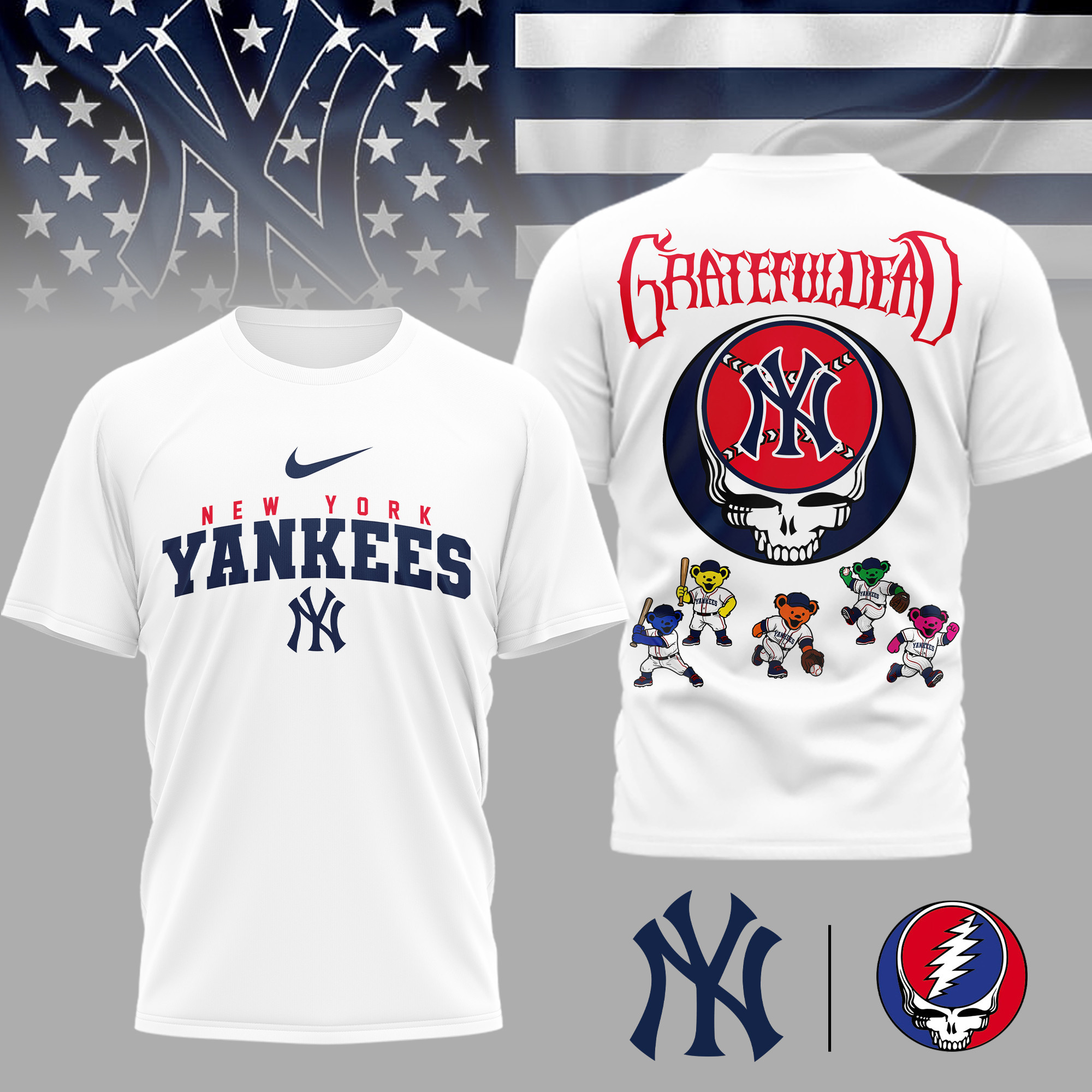 New York Yankees | Premium MLB Deadhead 3D Shirt TD