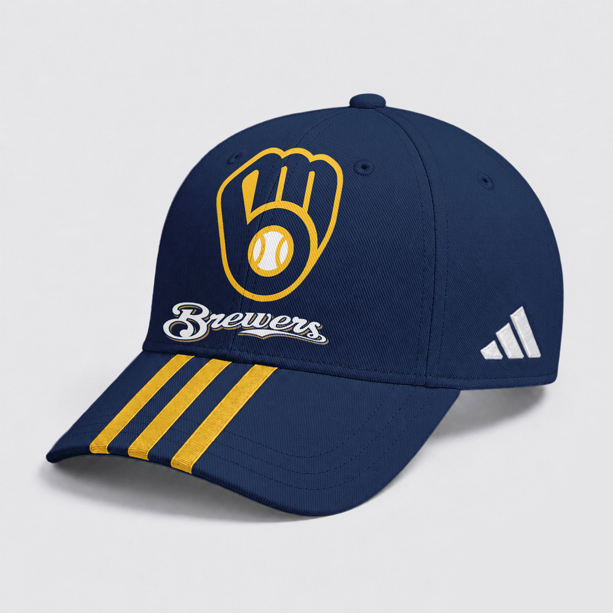 Milwaukee Brewers | Premium MLB Signature Triple Stripe Fan Baseball Cap