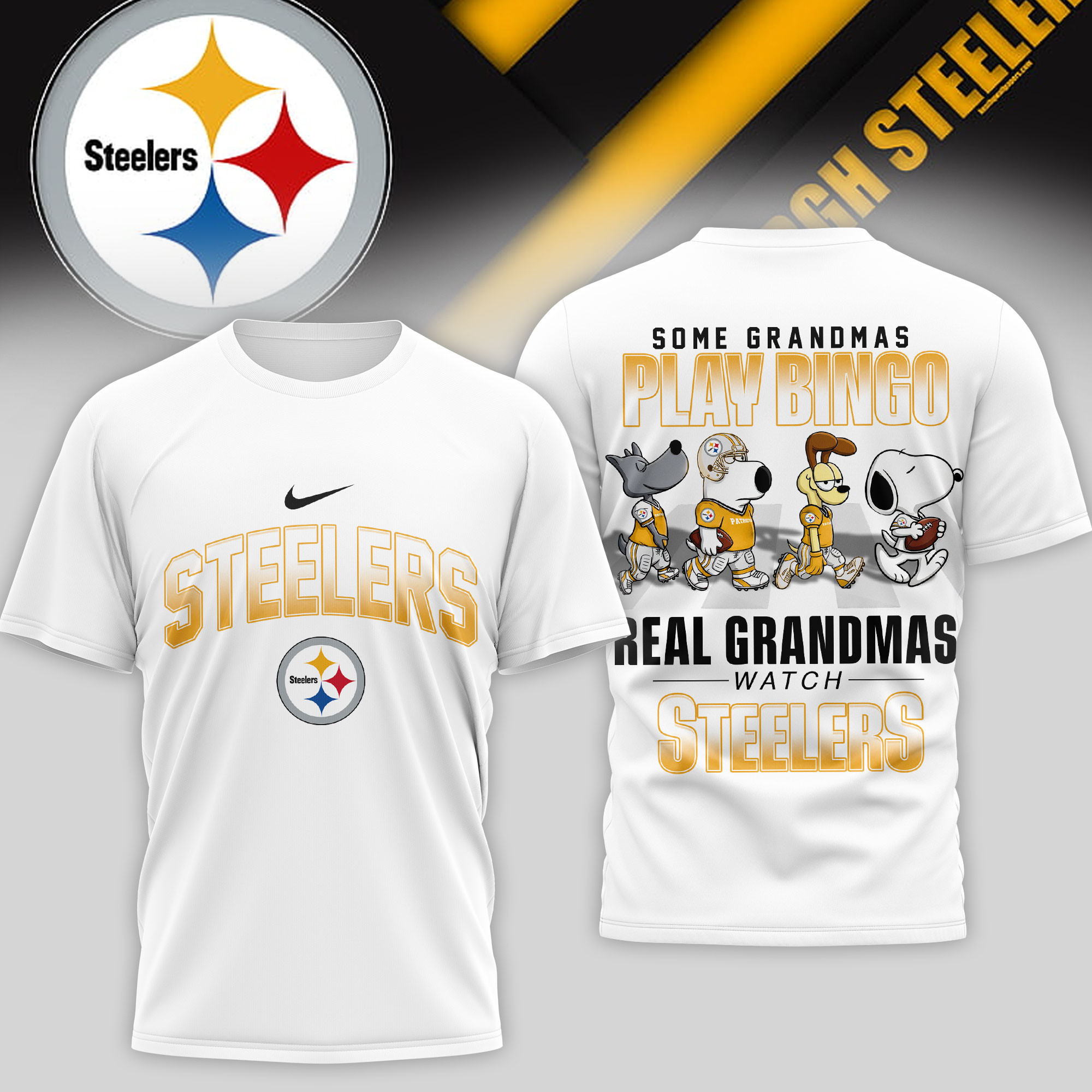 Pittsburgh Steelers | Premium NFL Prime Time 3D Shirt NTH1