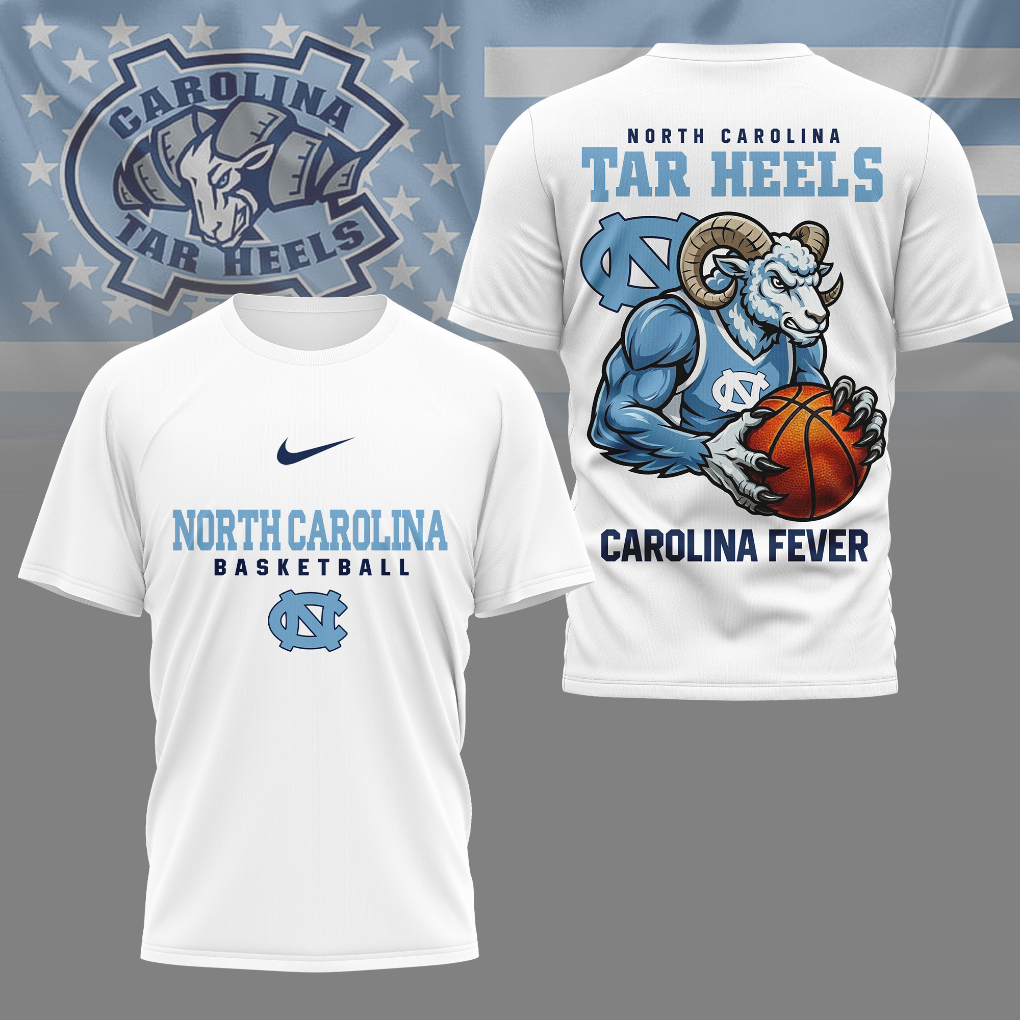 North Carolina Tar Heels | Premium NCAA GameDay Basketball 3D Shirt NY