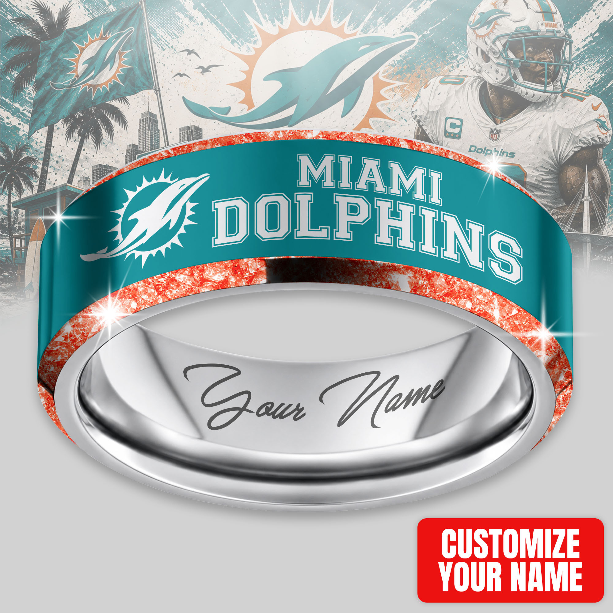 Miami Dolphins | Premium NFL Championship Ring NTH1