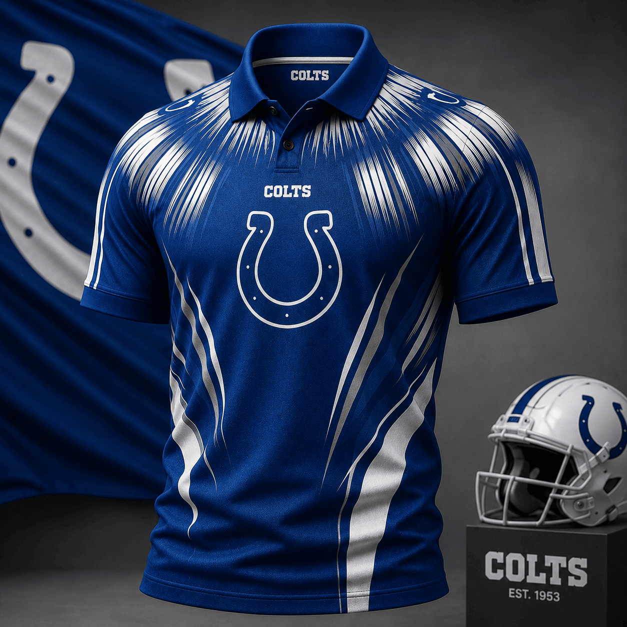 Indianapolis Colts | Premium NFL Victory Rush Polo Shirt NY