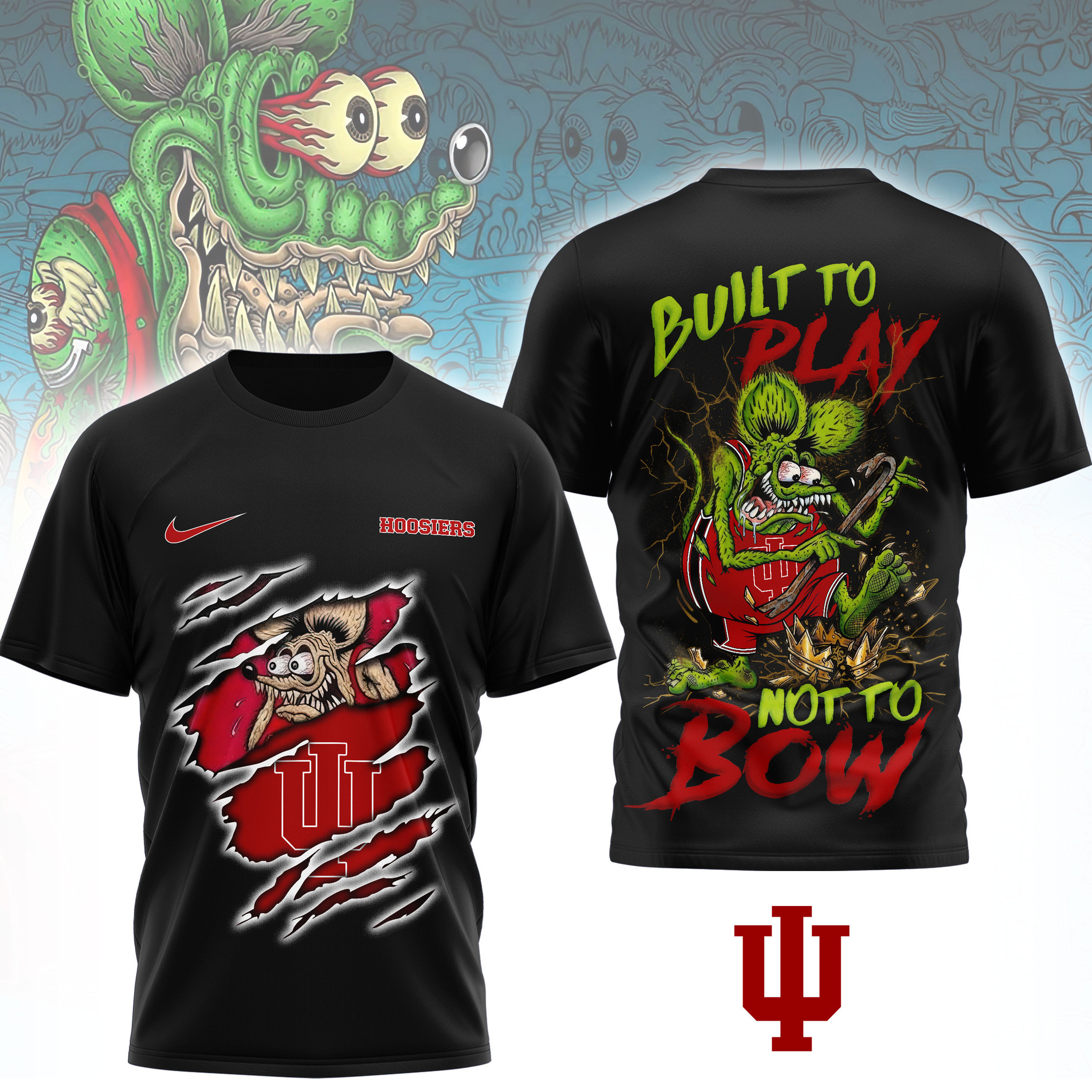 Indiana Hoosiers | Premium NCAA Varsity Savage 3D Shirt PB5FQL0
