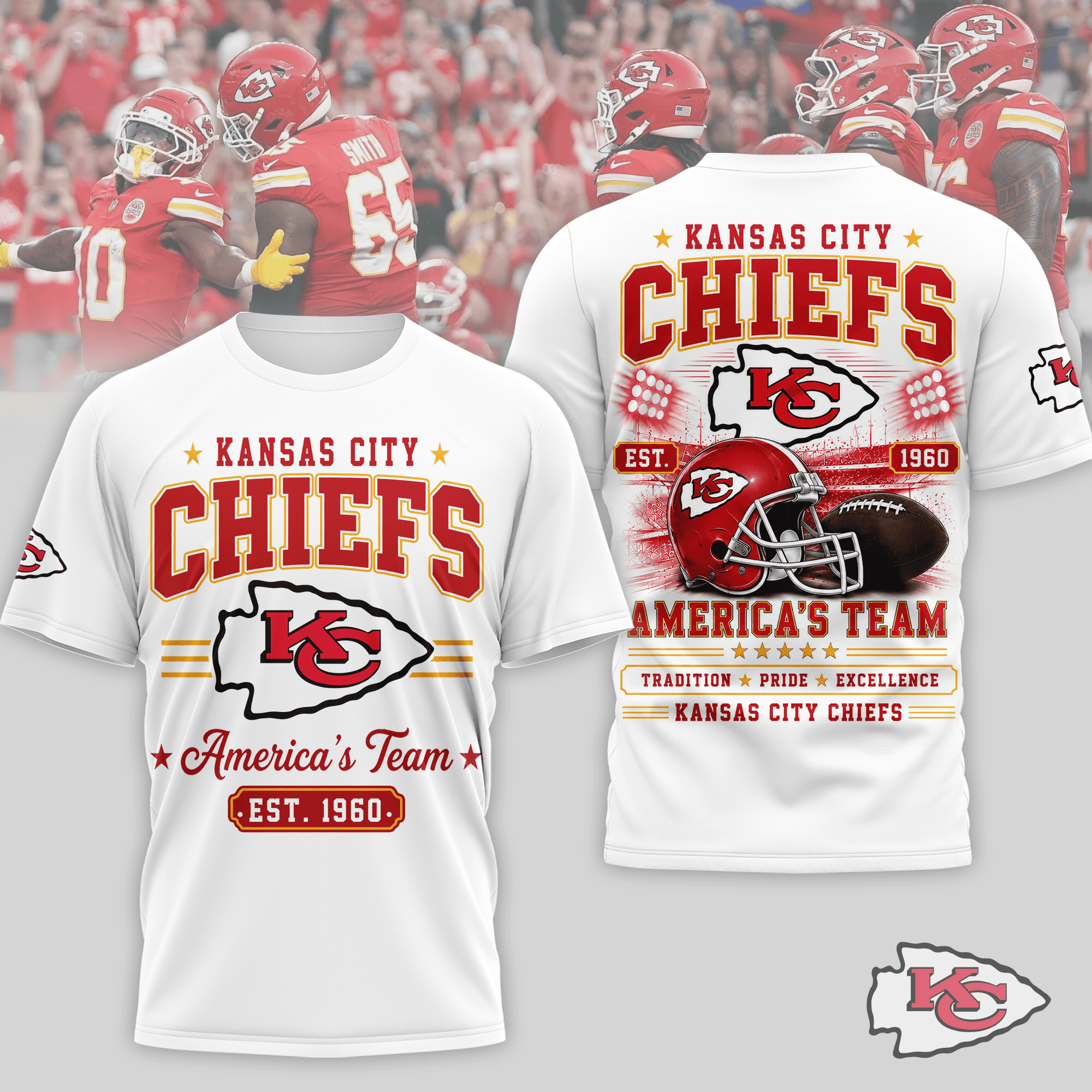 Kansas City Chiefs | Premium NFL Team Tradition Pride 3D Shirt NTH1