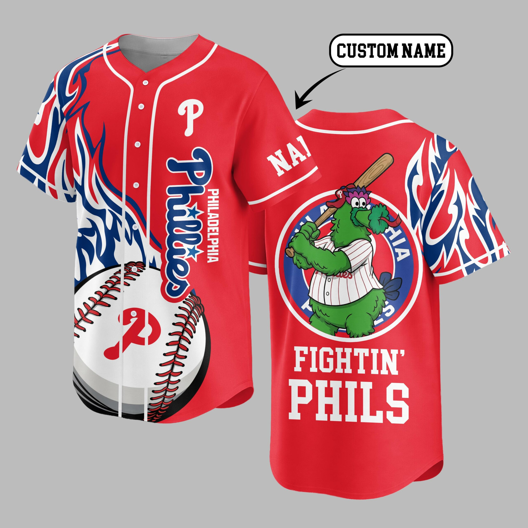 Philadelphia Phillies | Premium MLB Flame Spirit Baseball Jersey
