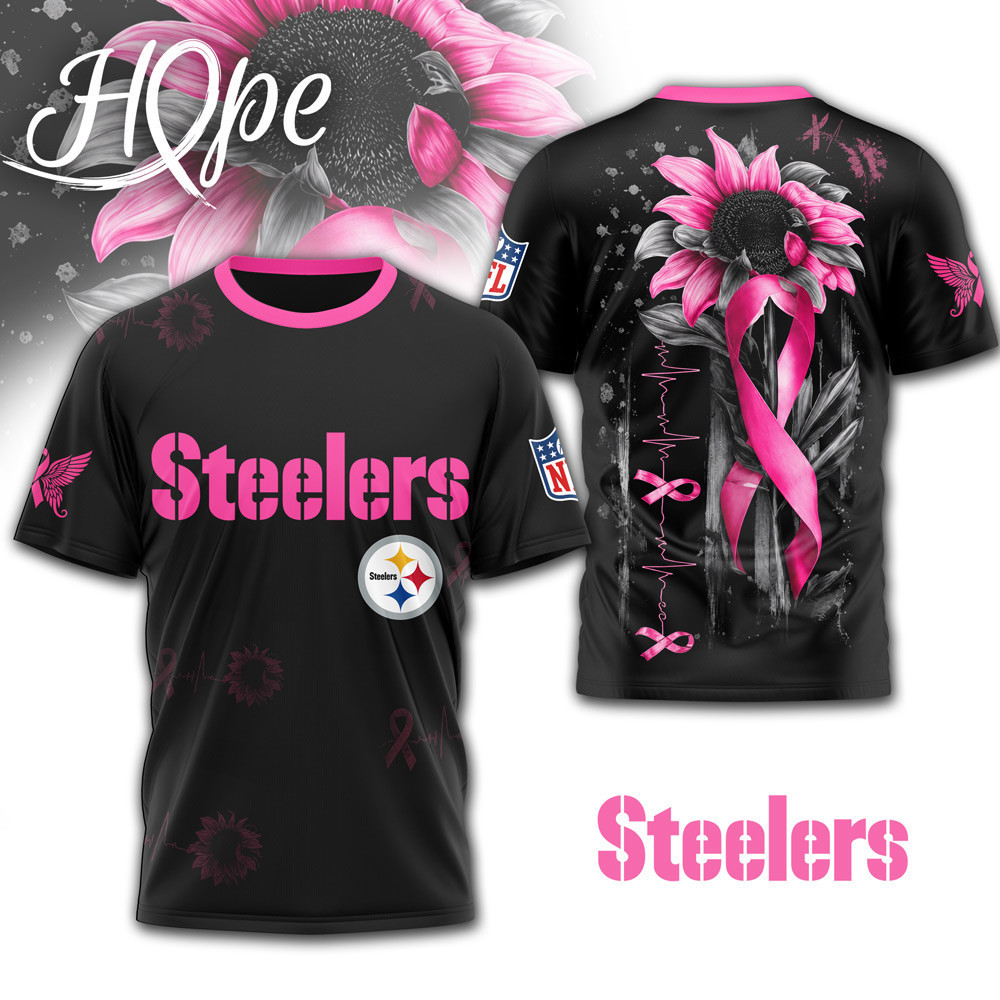 Pittsburgh Steelers | Premium NFL Hope Pink Ribbon 3D Shirt NTH1