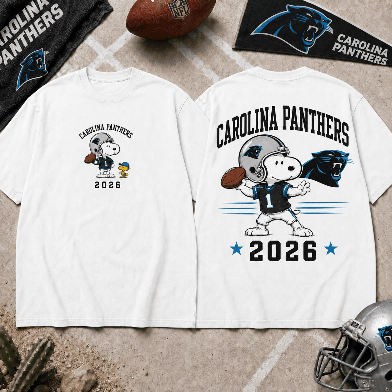Carolina Panthers | Premium Snoopy NFL Football 2026 3D Shirt For Football Fans NNK