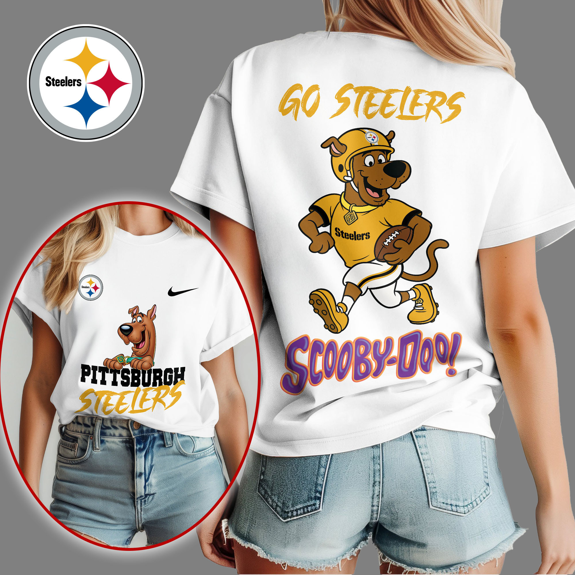 Pittsburgh Steelers | Premium NFL Scooby-Doo Fan Women's Shirt NY