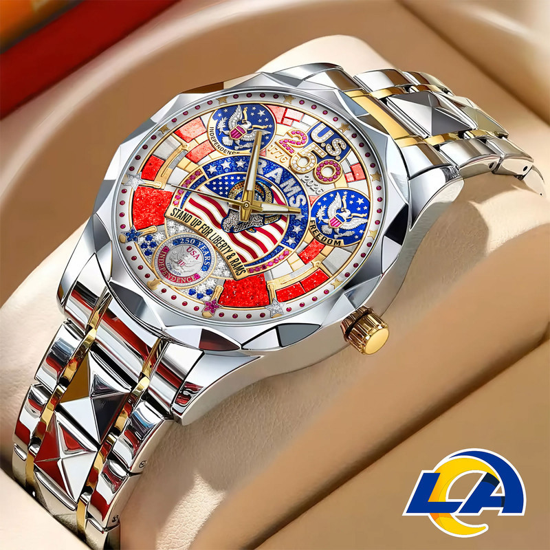 Los Angeles Rams | Prermium NFL 250 Years Of America Fashion Design Men Watch HY