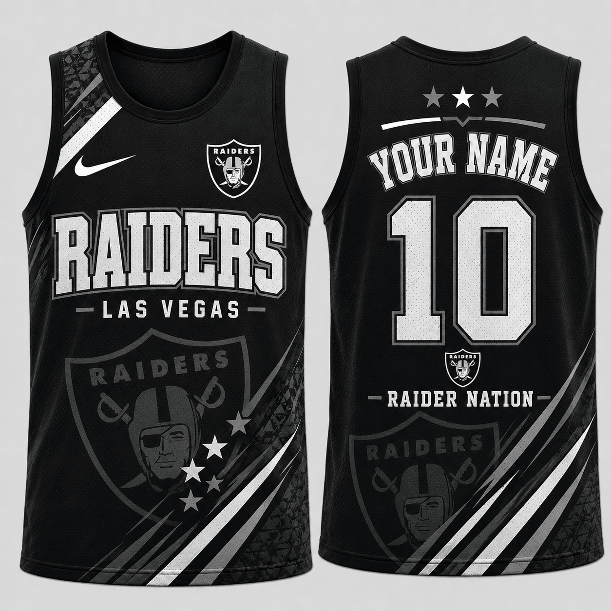 Las Vegas Raiders | Premium NFL Personalized Team Spirit Sports Tank Top TD