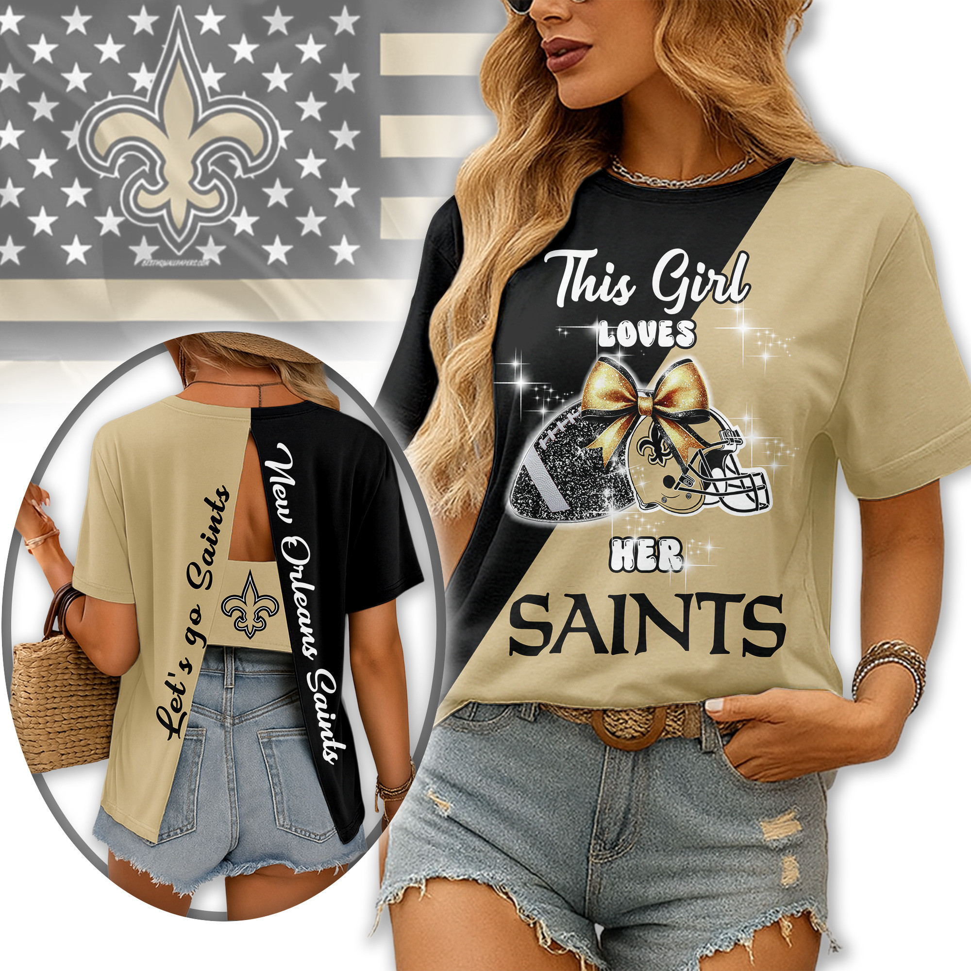 New Orleans Saints | Premium NFL Back Slit Short Sleeve TD