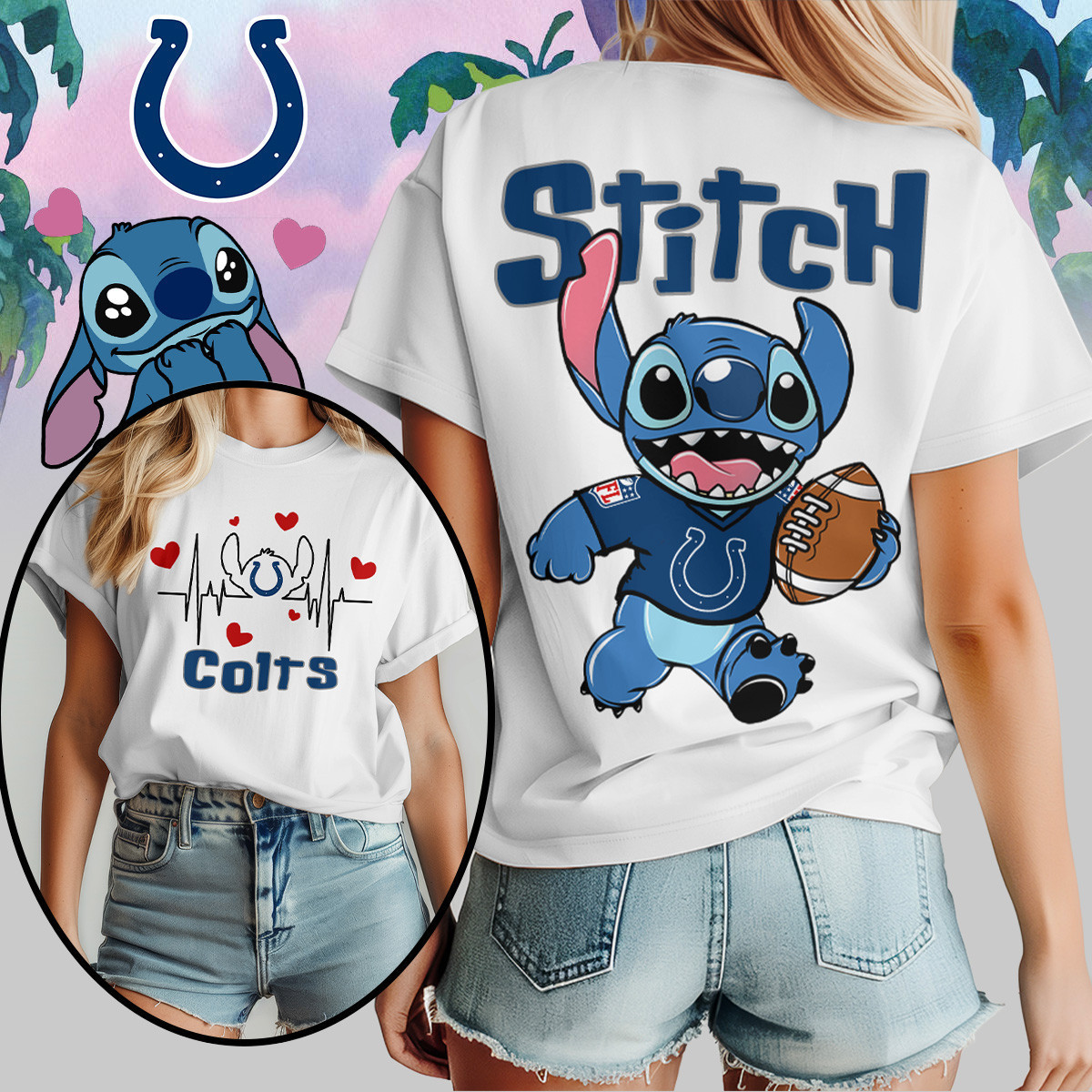 Indianapolis Colts | Premium NFL Stitch Women Shirt TD
