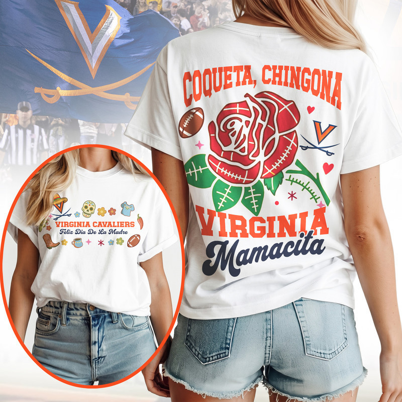 Virginia Cavaliers | Premium NCAA Dia De La Madre 3D T-Shirt PB40LMB