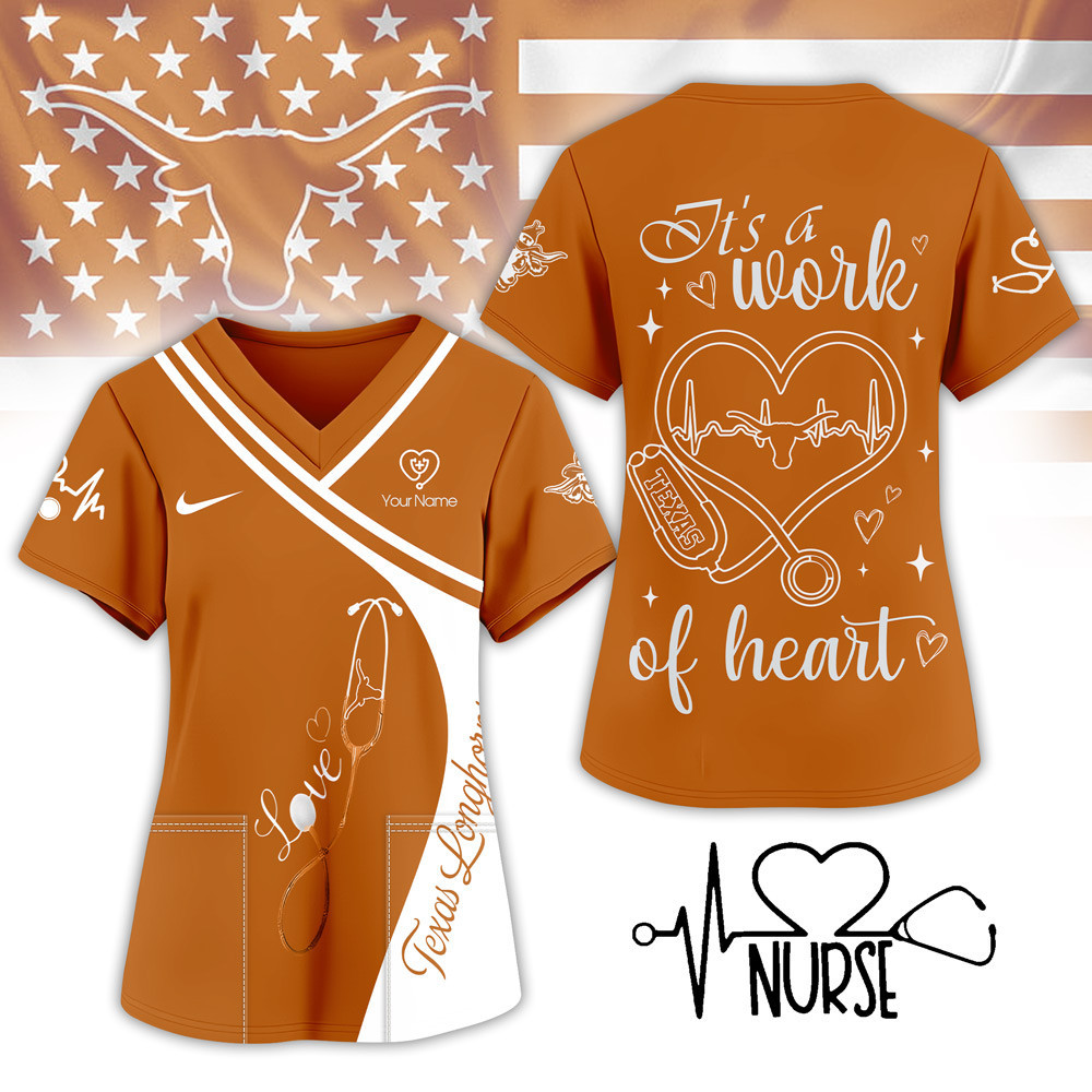Texas Longhorns | Premium NCAA Nurse Pride 3D Shirt NY