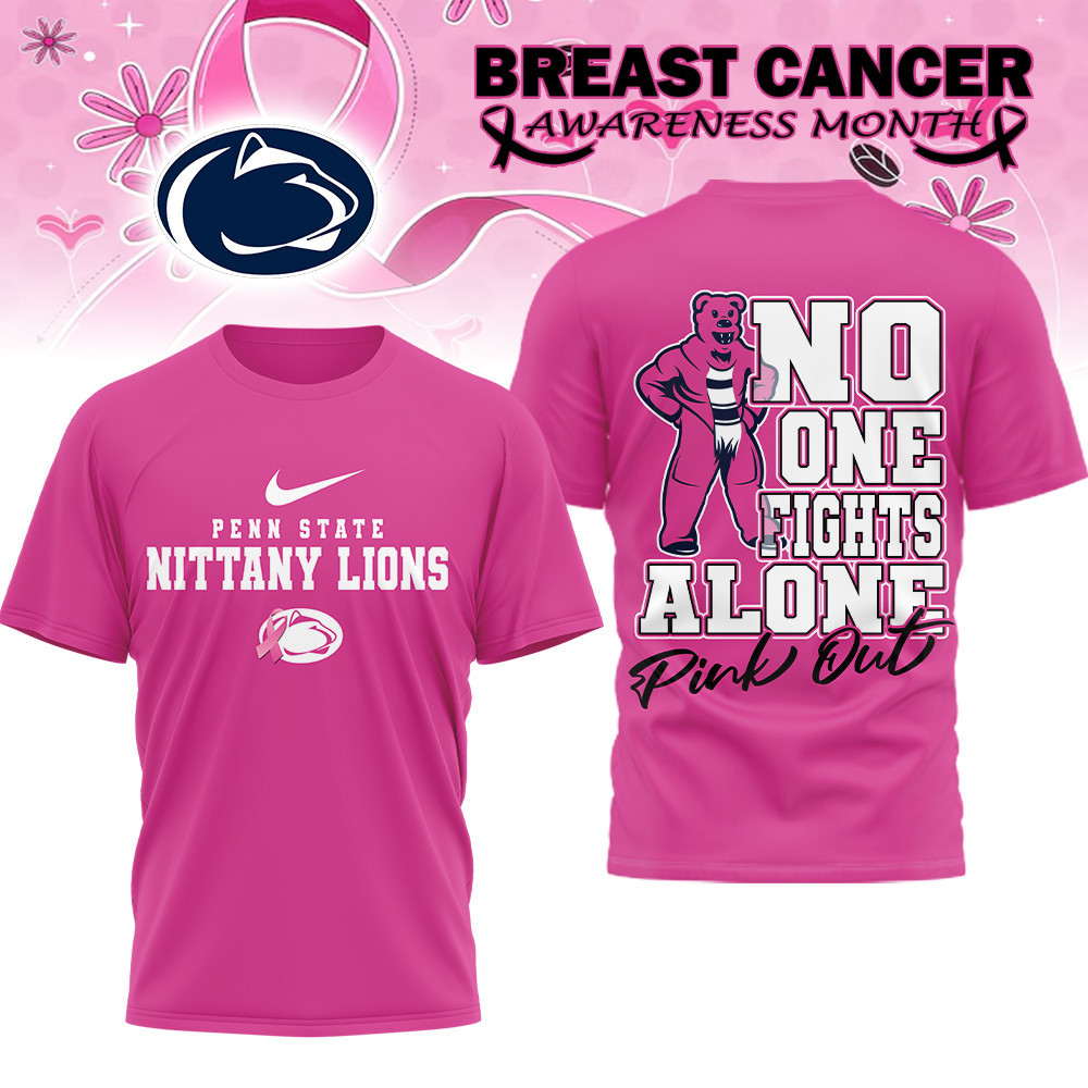 Penn State Nittany Lions | Premium NCAA Breast Cancer October T-Shirt MM