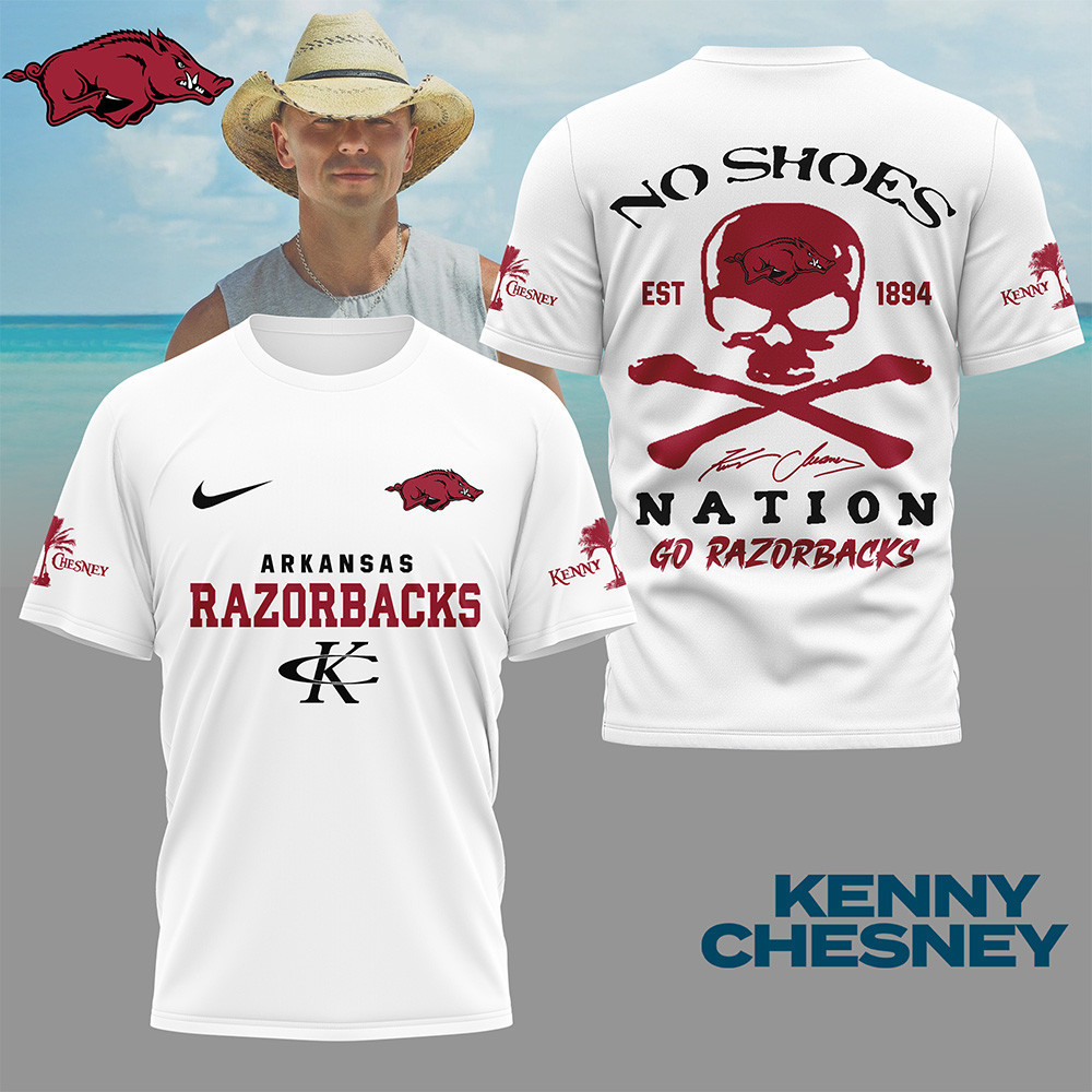 Arkansas Razorbacks | Premium NCAA Kenny Chesney Fan 3D Shirt NY