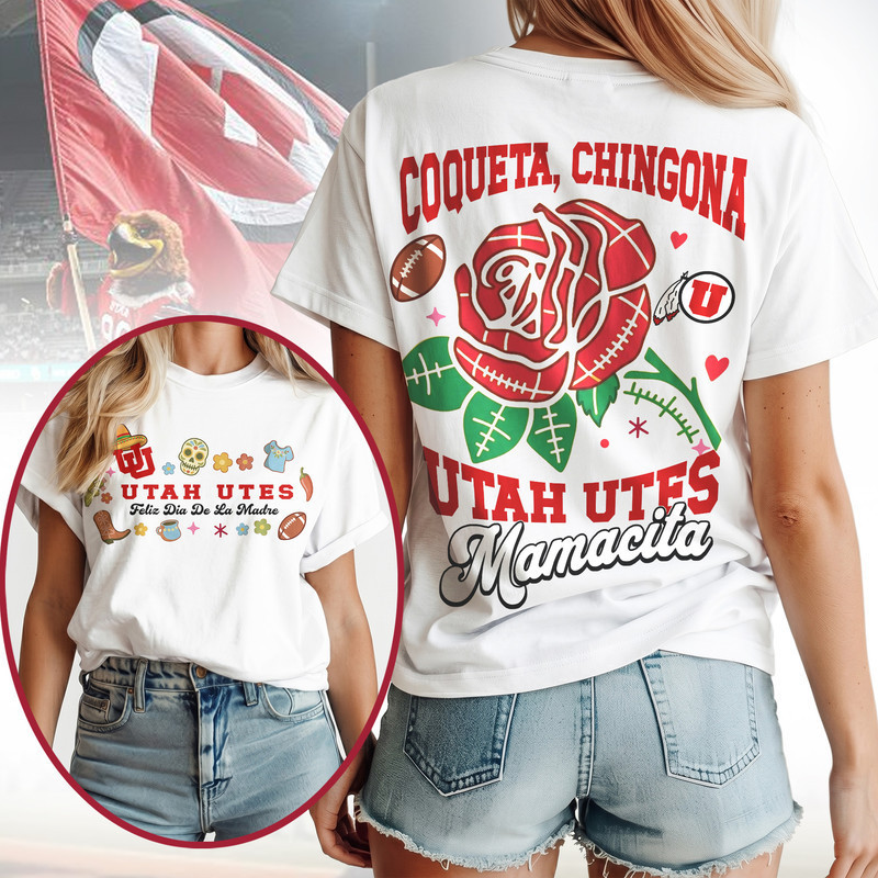 Utah Utes | Premium NCAA Dia De La Madre 3D T-Shirt HY